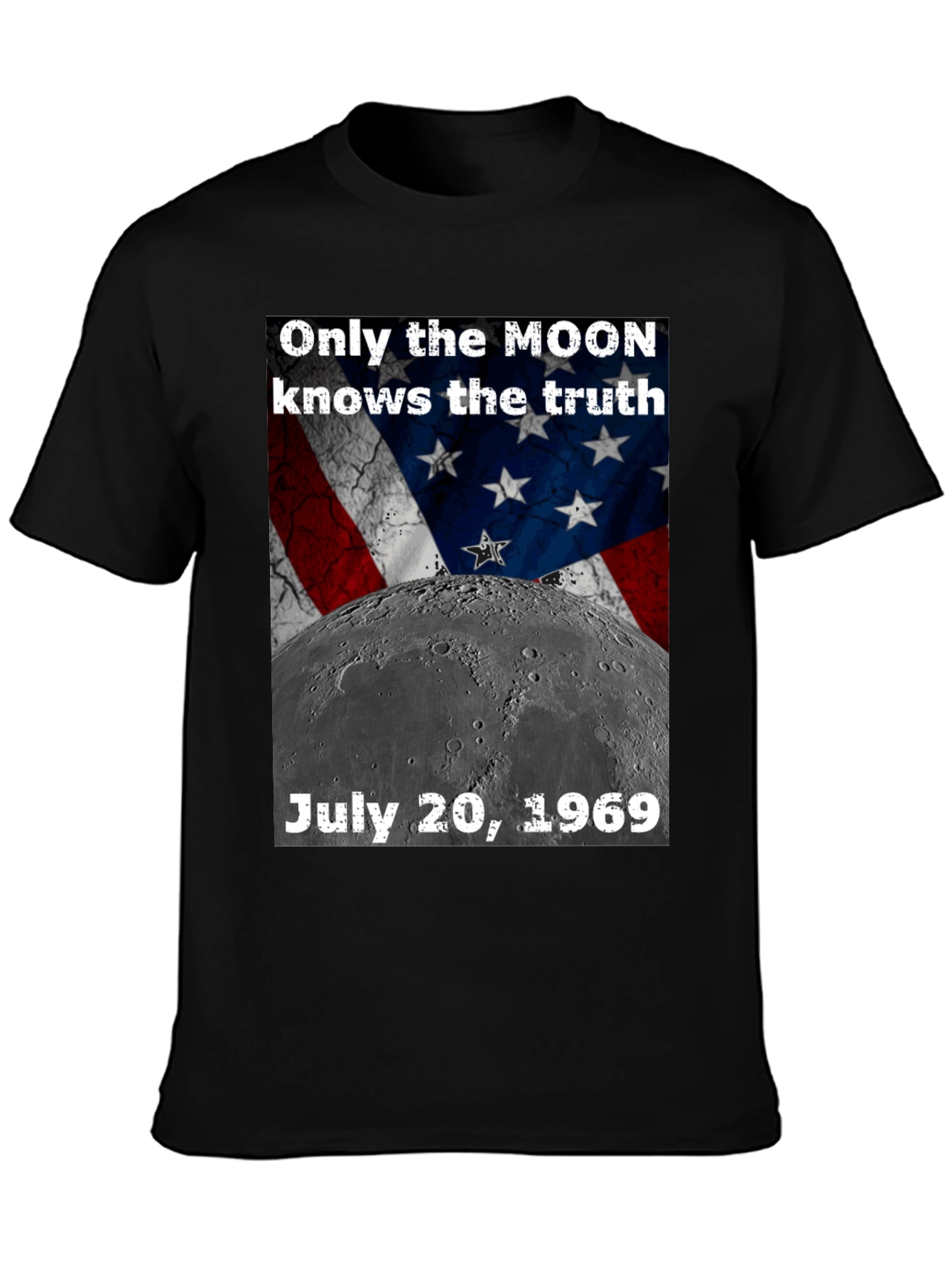 Black Moon Landing Conspiracy T-Shirt view 3
