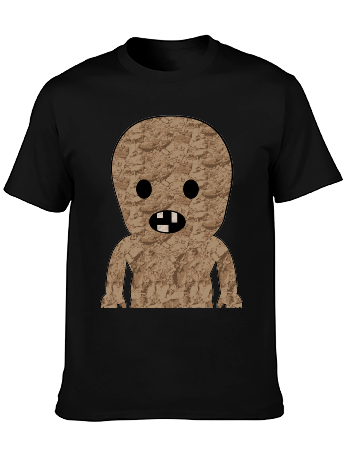 Black Humorous Desert Creature Graphic T-Shirt view 3