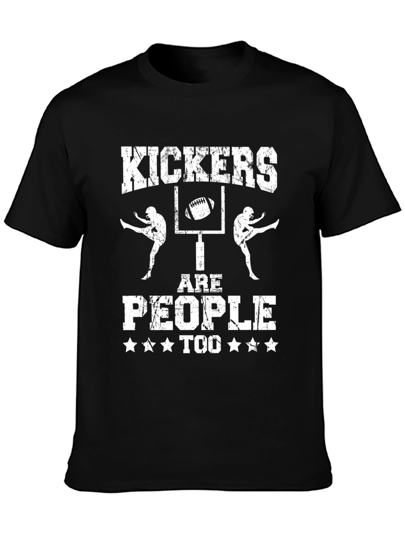 Black Kickers Are People Too Graphic T-Shirt view 3