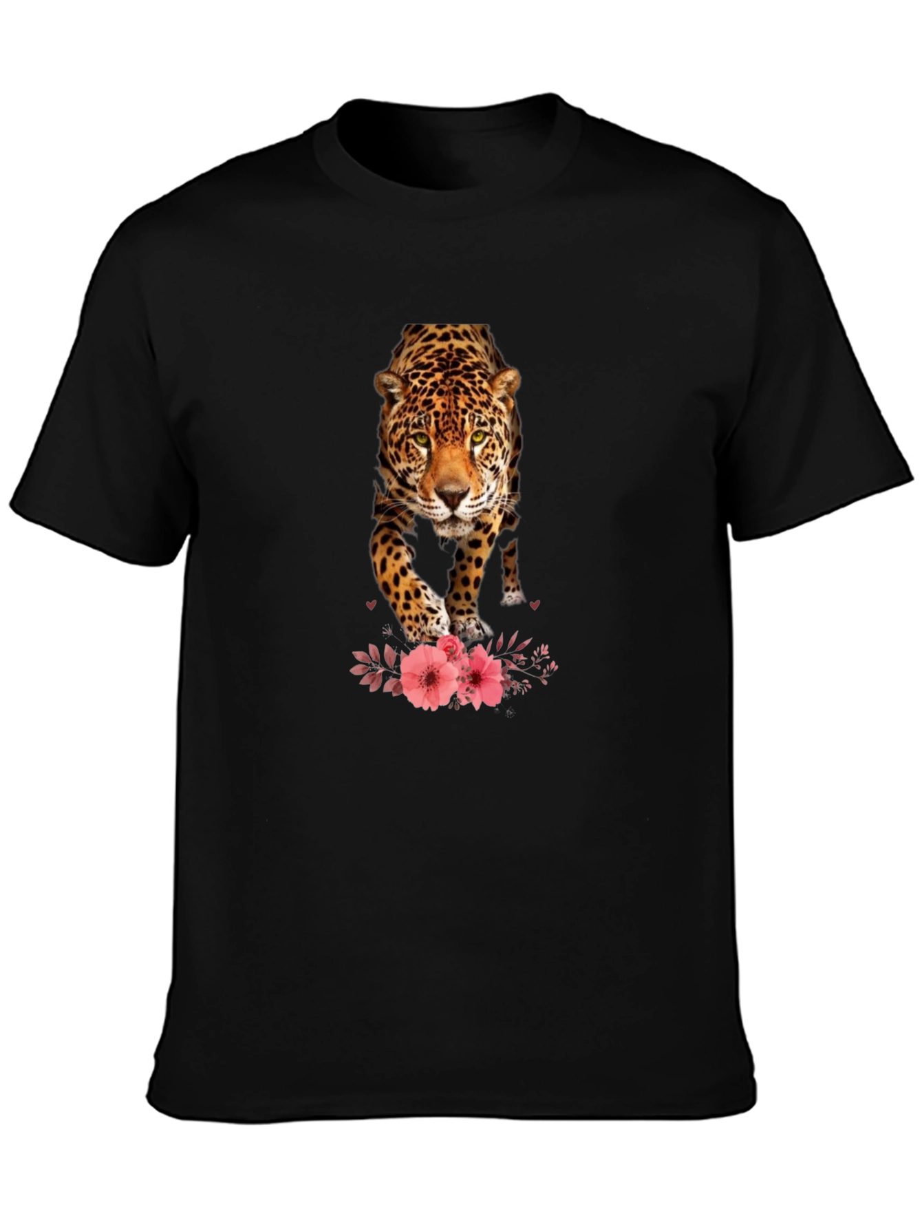 Black Jaguar Graphic Print T-Shirt view 3