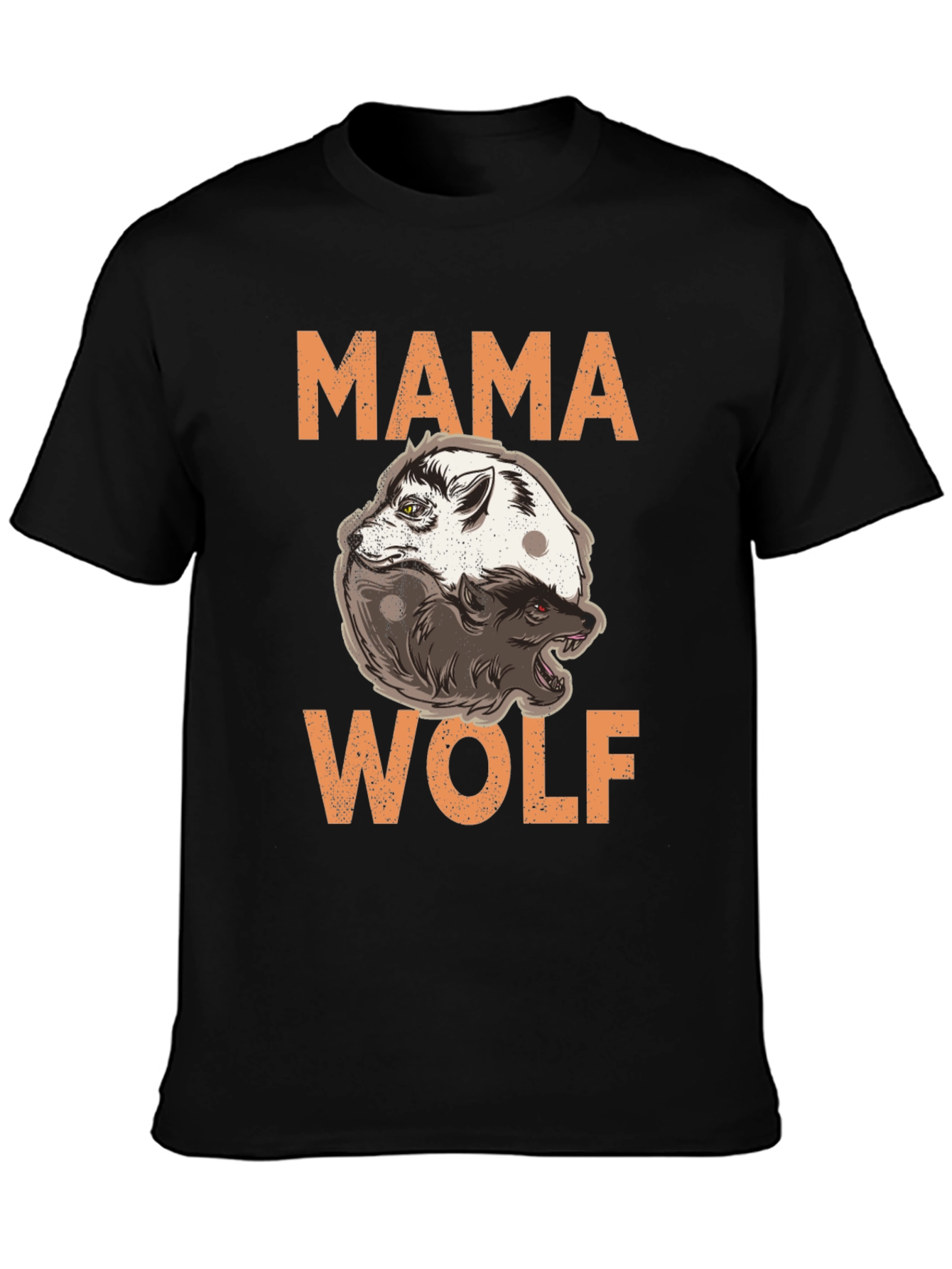 Black Mama Wolf Graphic Tee view 3