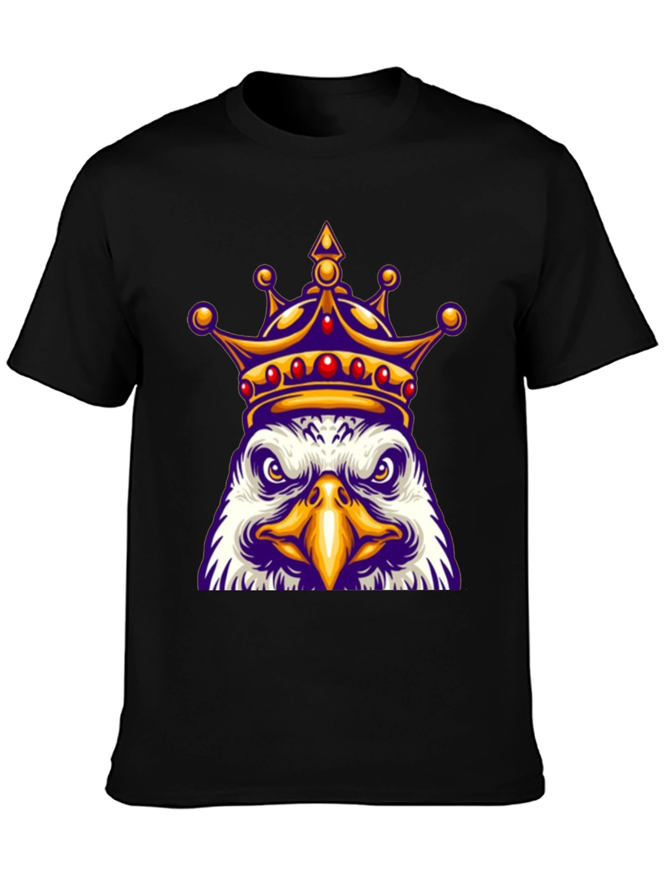 Black King Eagle Graphic T-Shirt view 3