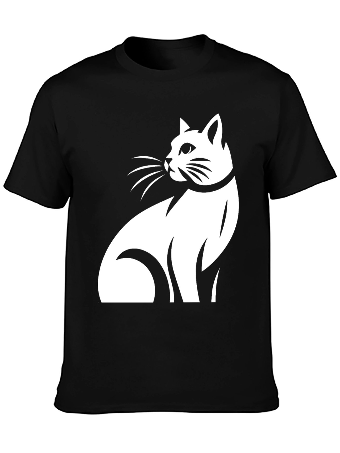 Black Cat Graphic Tee - Black T-Shirt view 3