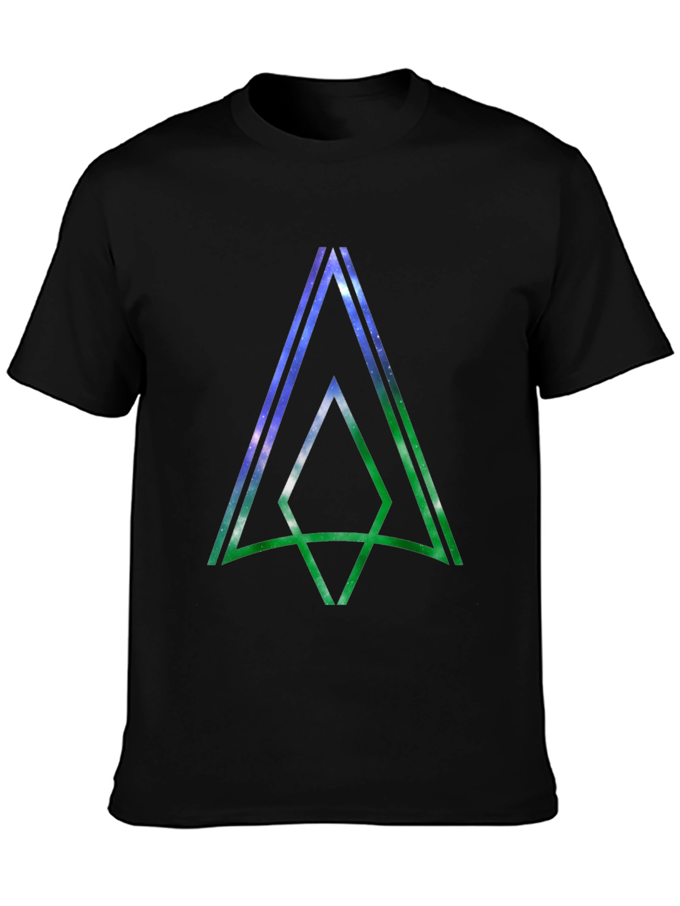 Black Cosmic Apex T-Shirt - Black Graphic Tee view 3