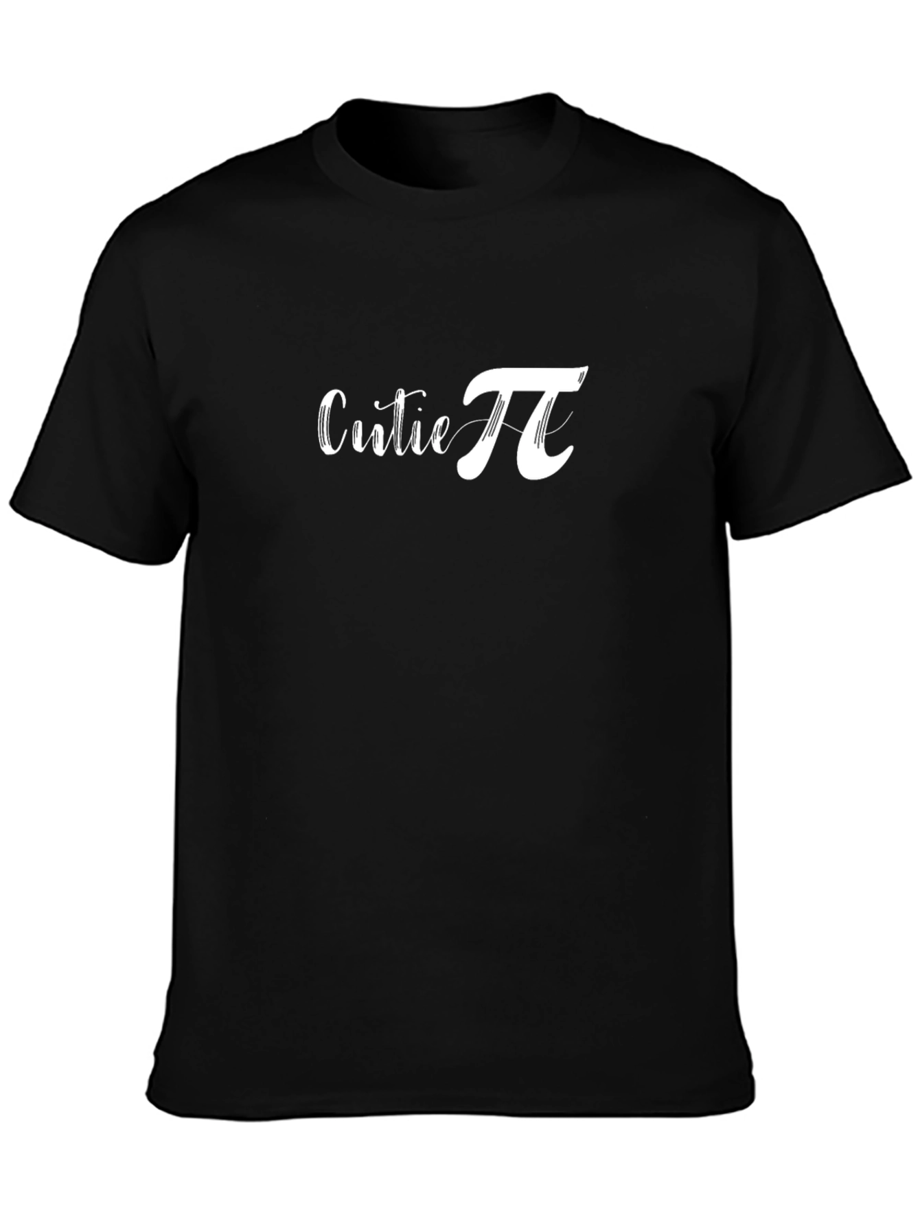 Black Cutie Pi Graphic T-Shirt - Casual Cotton Tee view 3