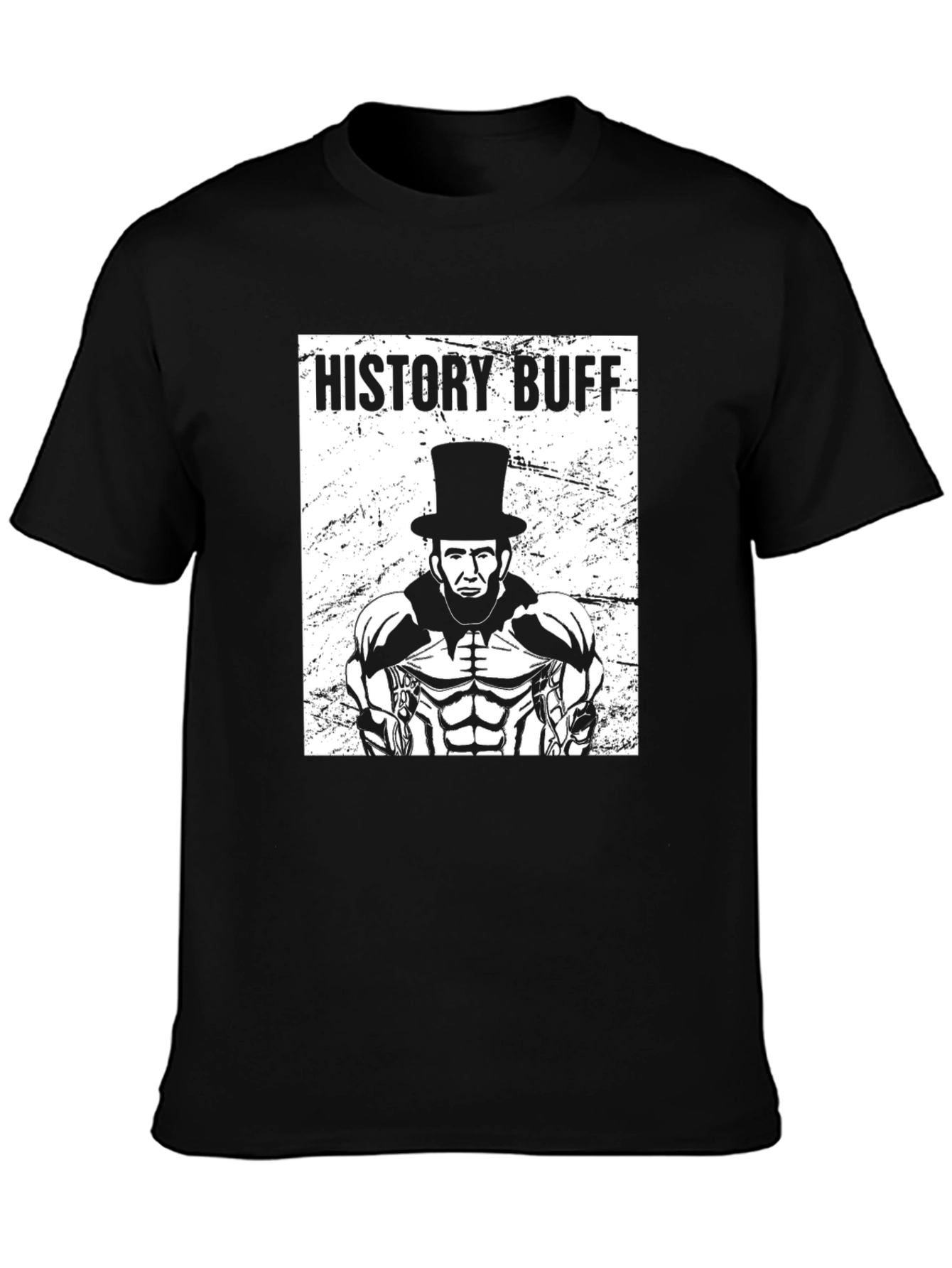 Black History Buff Lincoln T-Shirt view 3