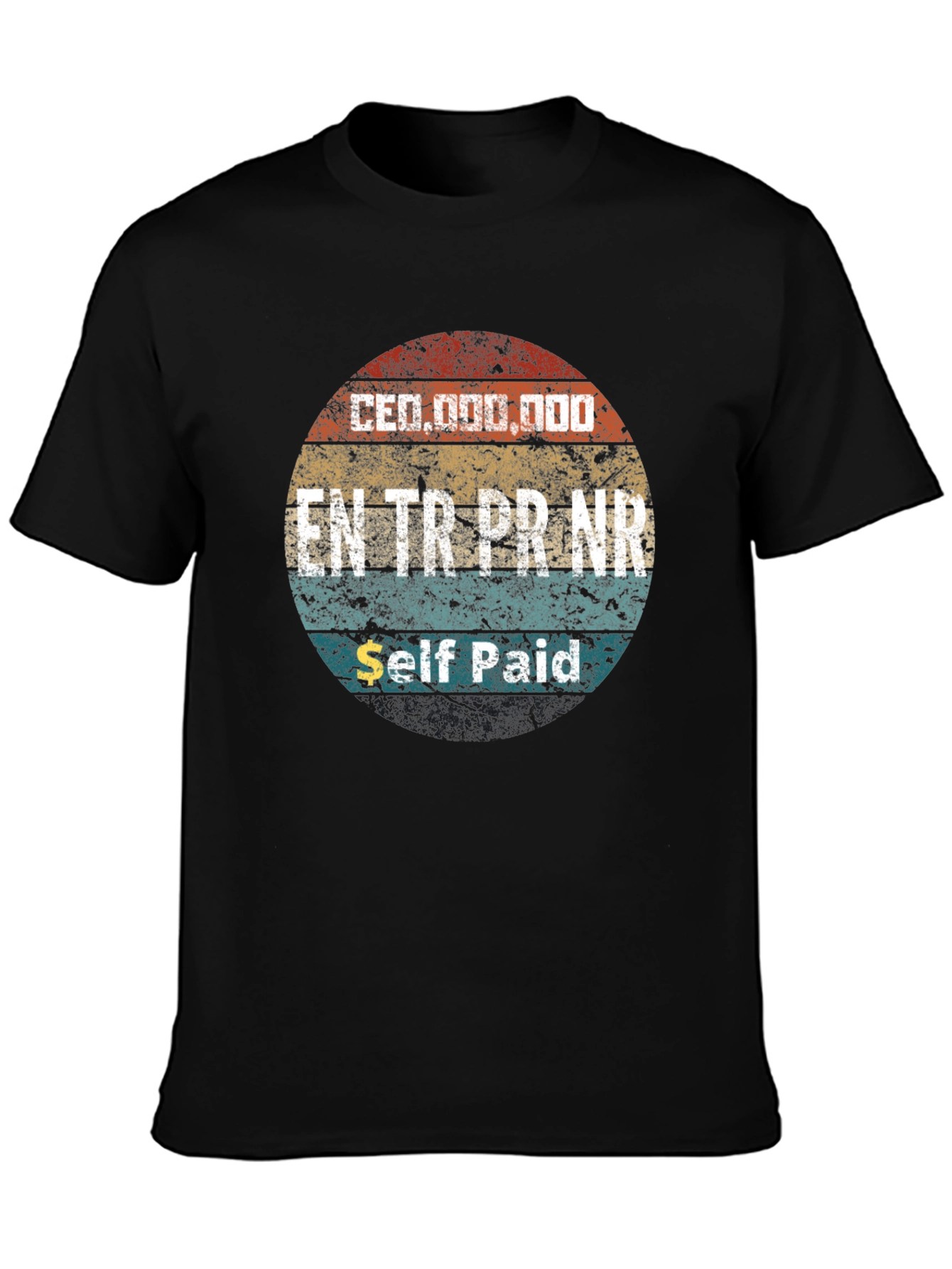 Black CEO Entrepreneur Self-Made Graphic T-Shirt view 3