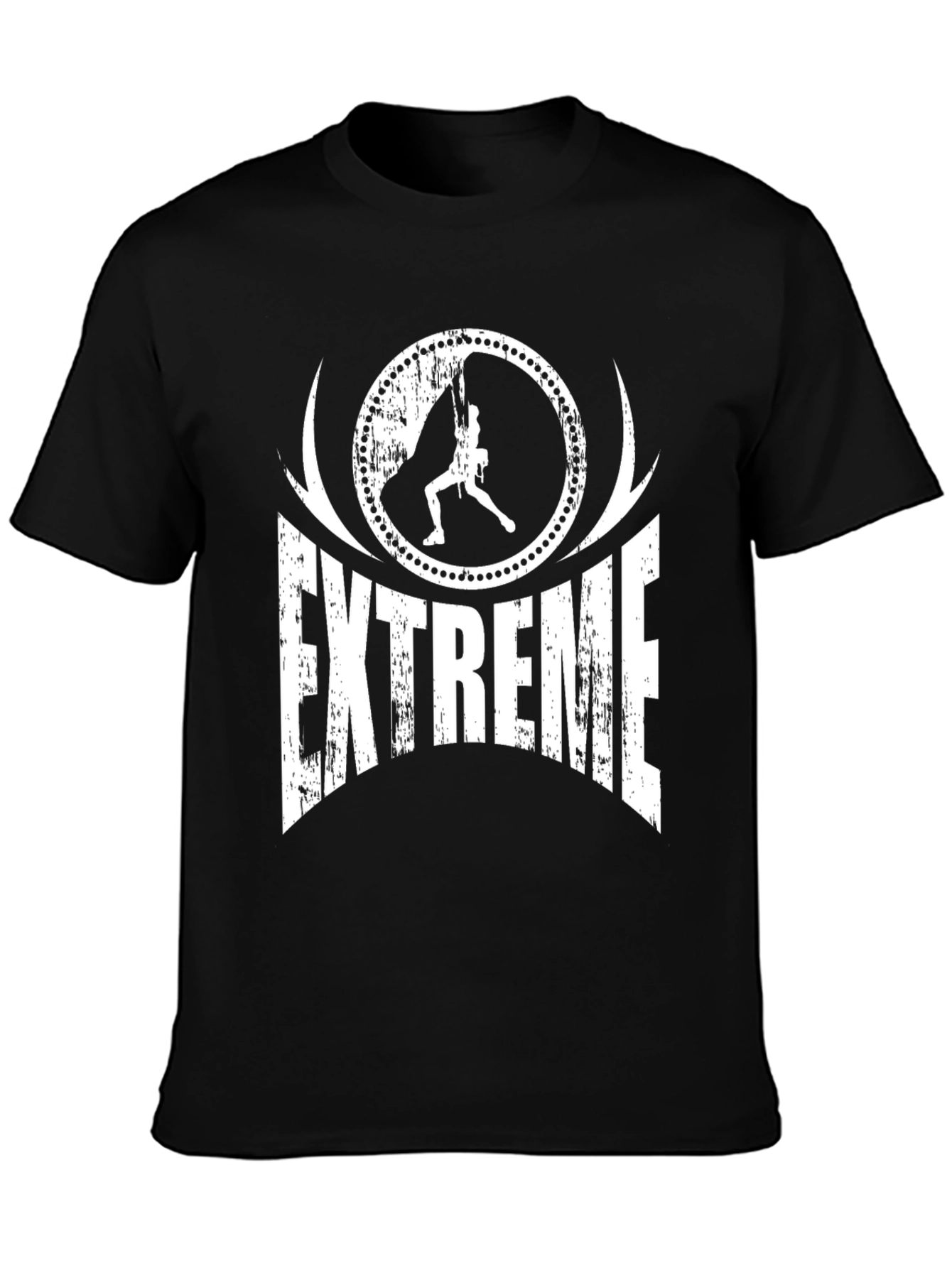 Black Extreme Sports Graphic T-Shirt view 3