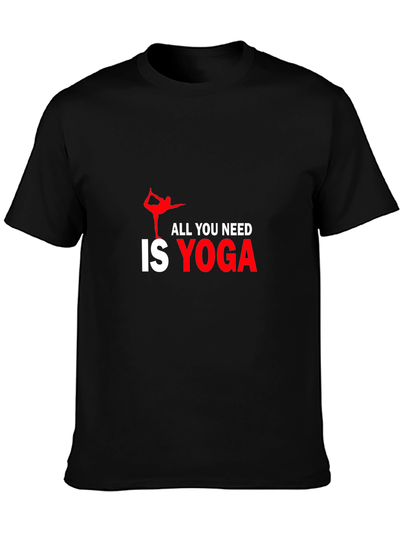 Black All You Need Is Yoga Black T-Shirt view 3