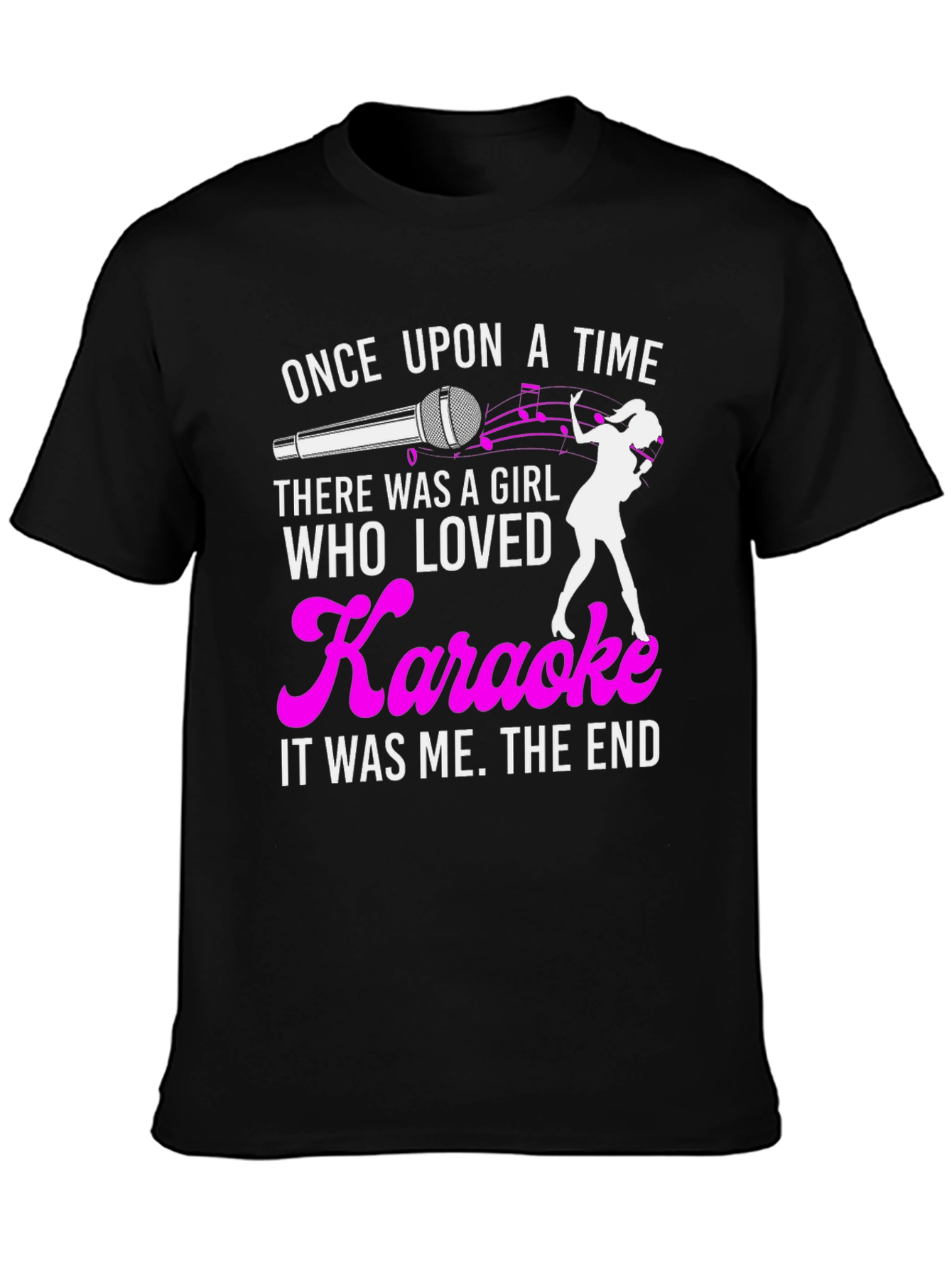 Black Karaoke Lover T-Shirt - Once Upon a Time view 3