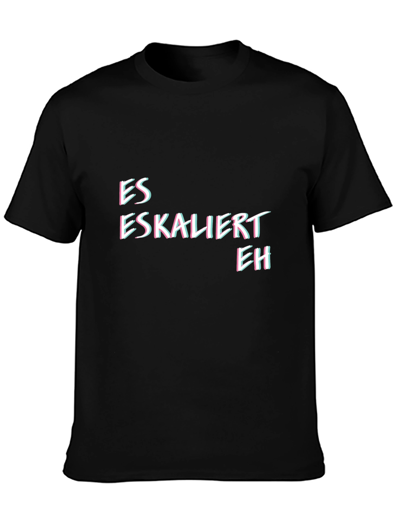 Black Es Eskaliert Eh T-Shirt - Black view 3