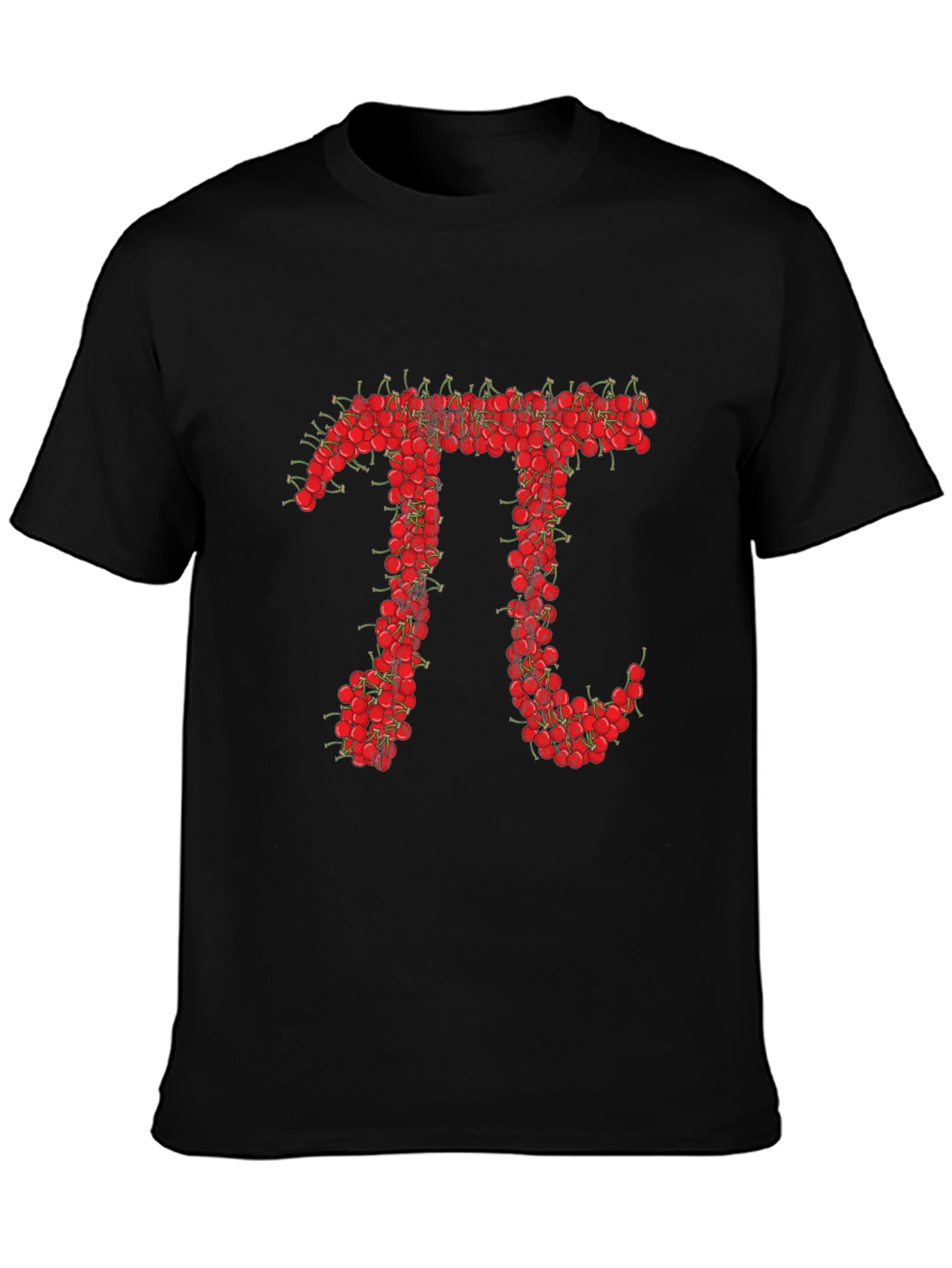 Black Cherry Pi Graphic Tee - Unique Math Lover T-Shirt view 3
