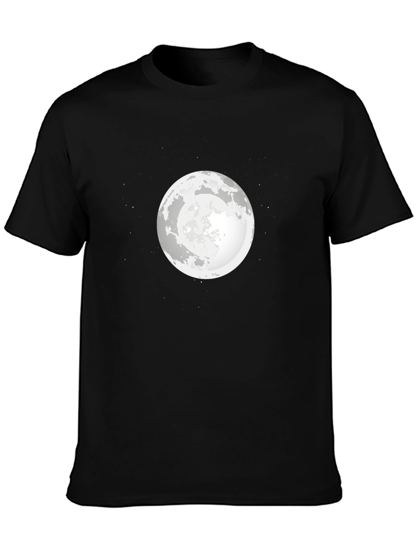 Black Moon Graphic Black T-Shirt - Celestial Style view 3