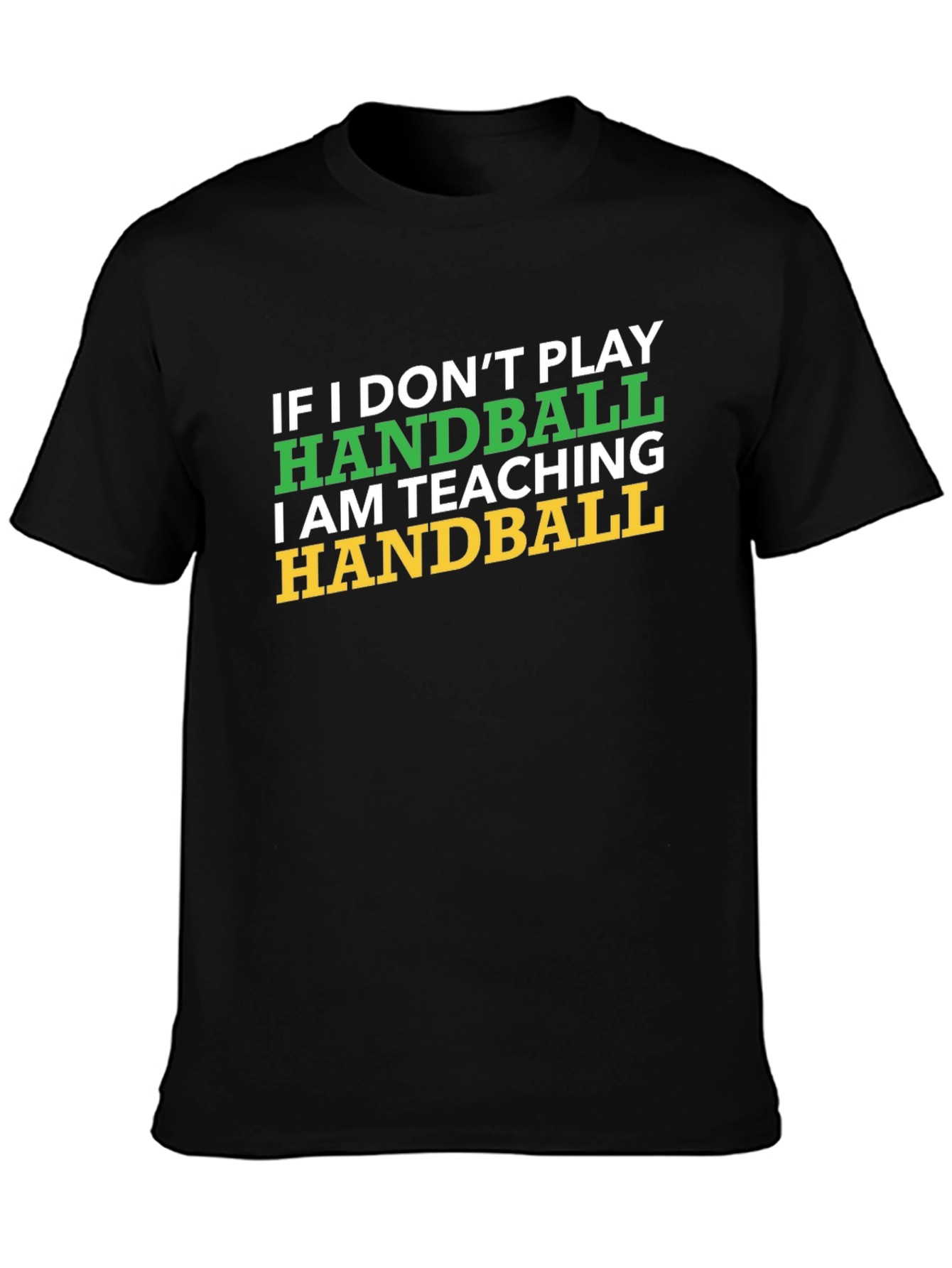 Black Handball Teacher T-Shirt - Funny Handball Gift view 3