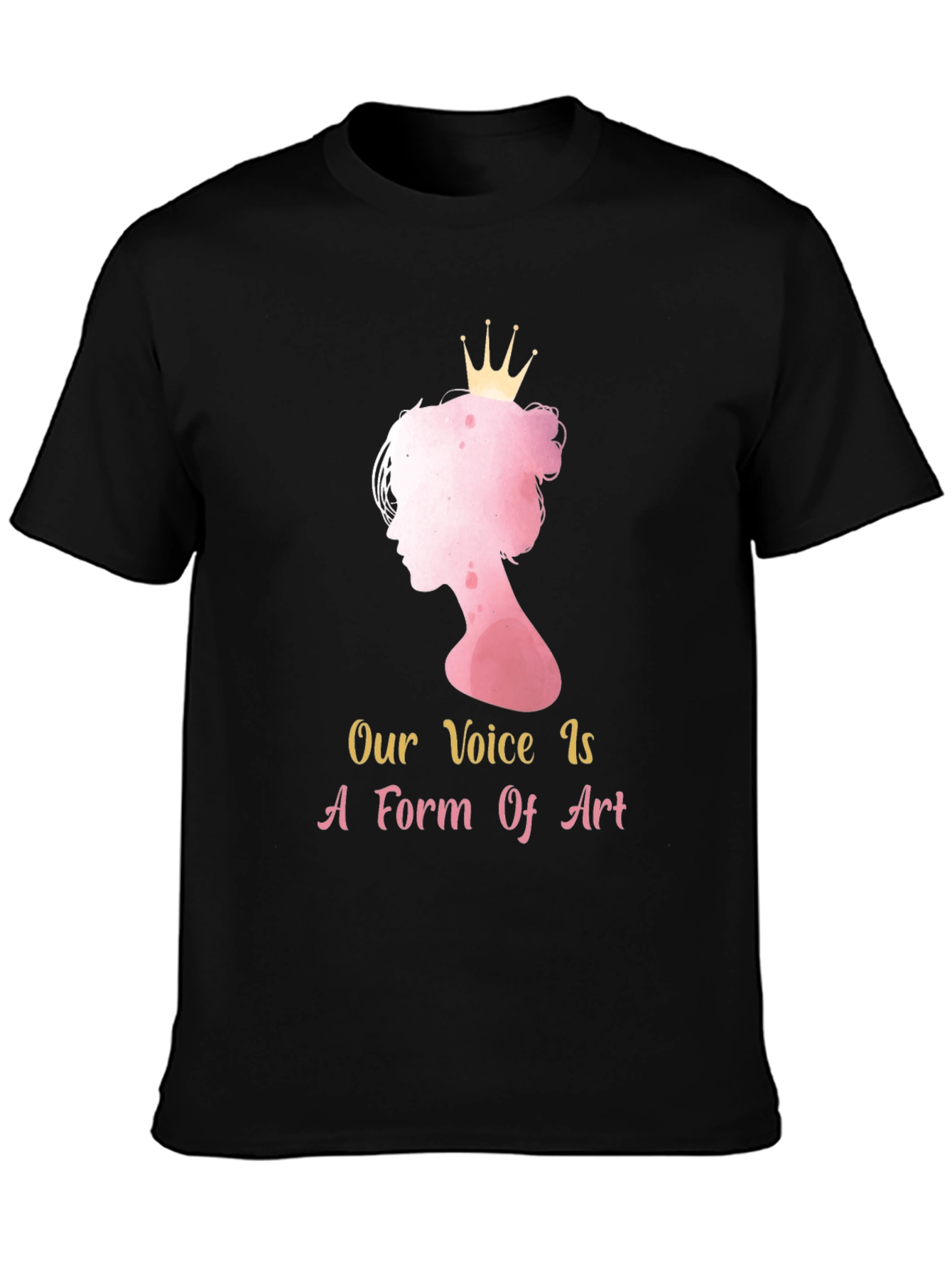 Black Feminist Art T-Shirt - Our Voice is Art view 3