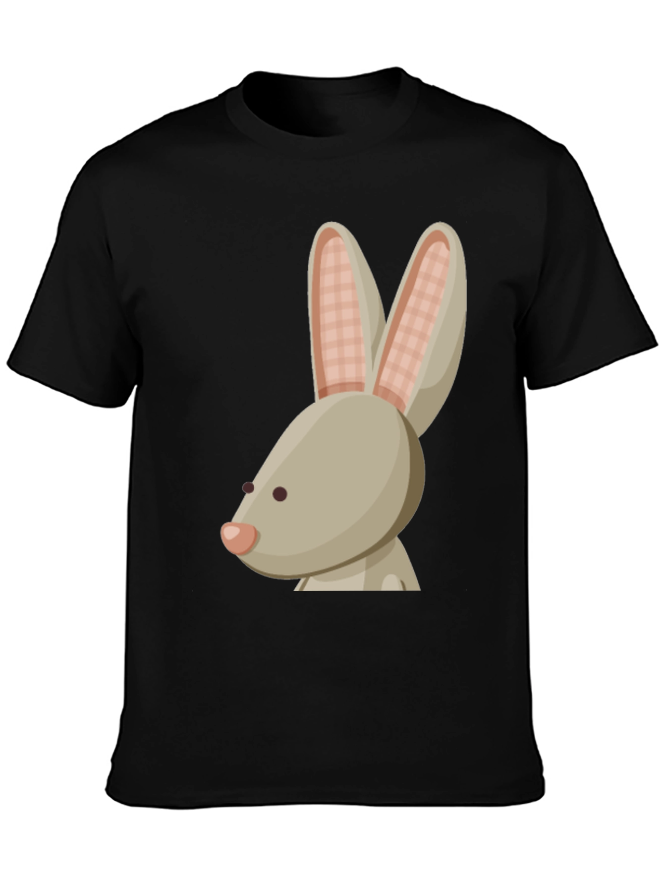 Black Bunny Graphic Tee - Soft Cotton, Casual Style view 3