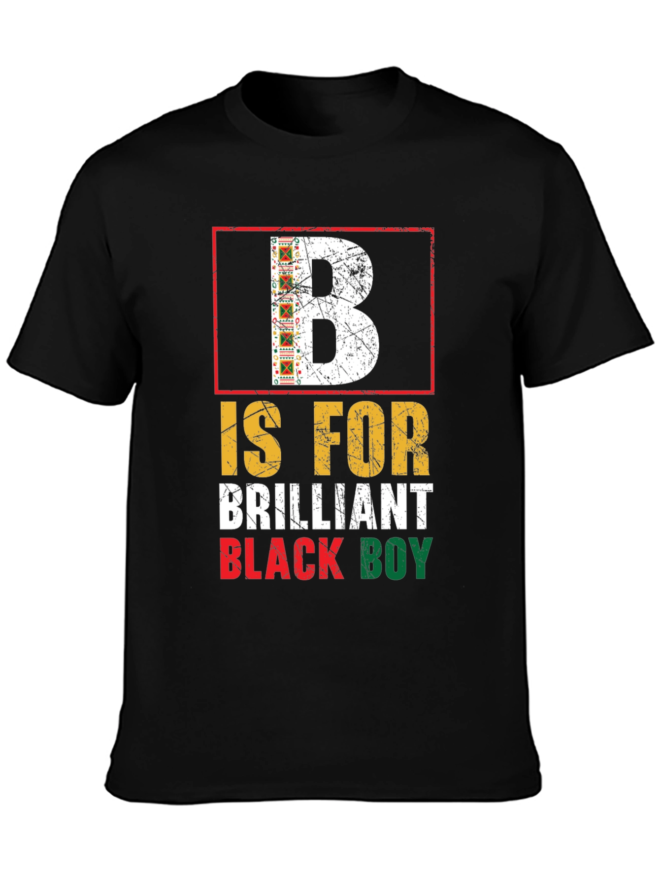 Black Brilliant Black Boy Graphic T-Shirt view 3