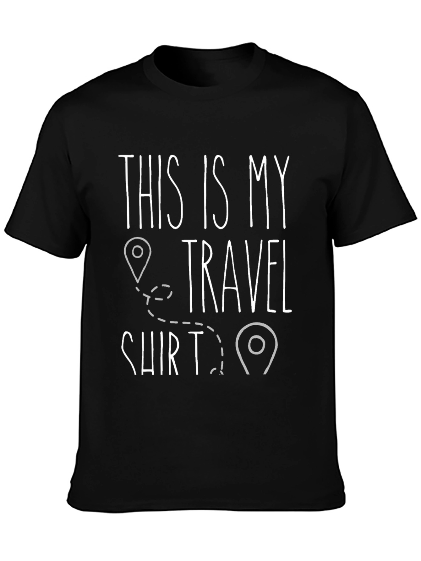 Black This is My Travel Shirt - Funny Vacation Tee view 3