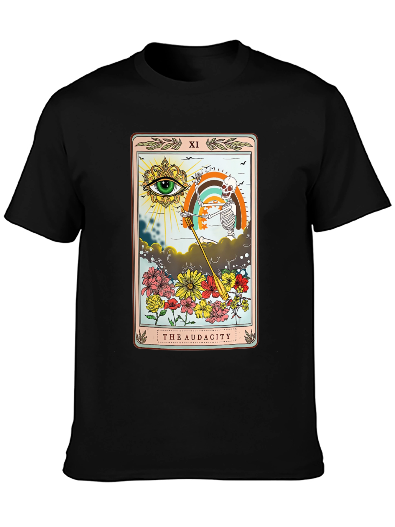 Black Audacity Tarot Card T-Shirt view 3