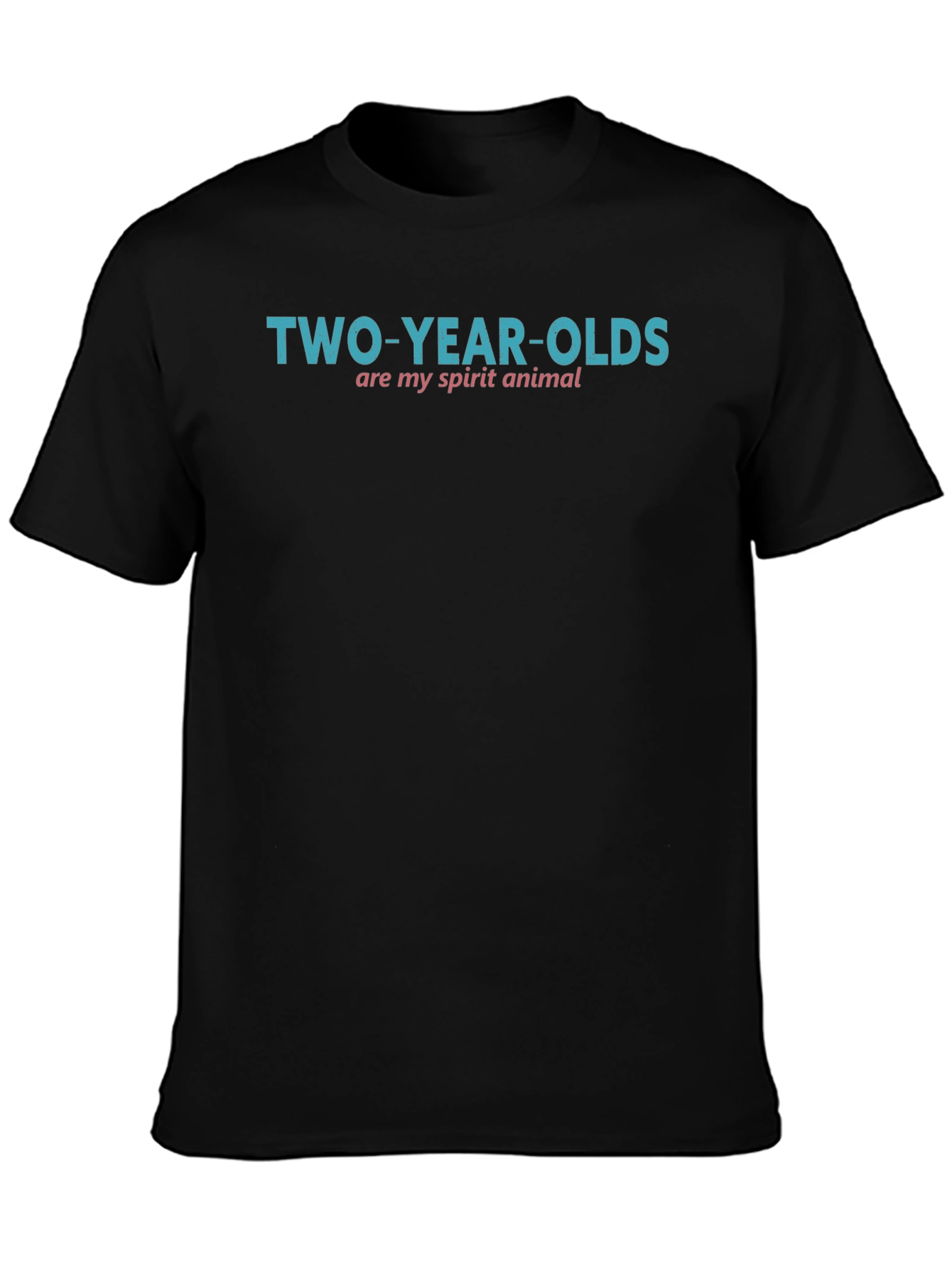 Black Two-Year-Olds Spirit Animal T-Shirt view 3