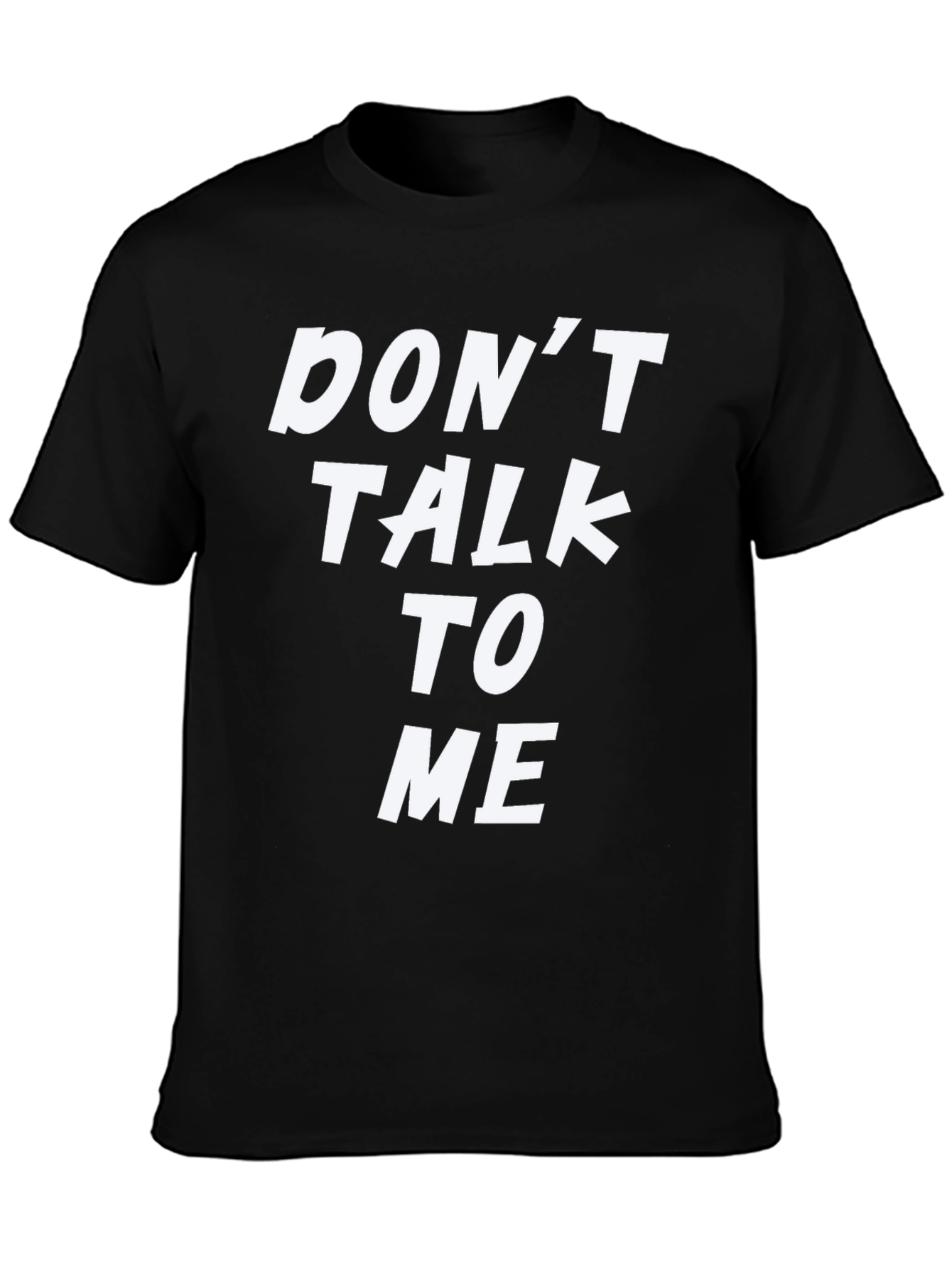 Black Don't Talk To Me Graphic Tee - Black T-Shirt view 3