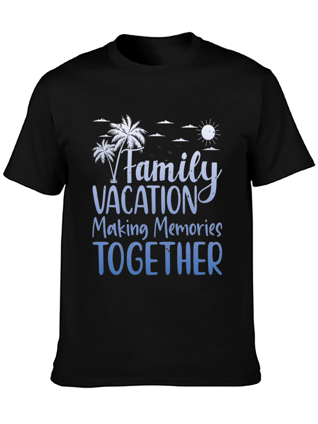 Black Family Vacation T-Shirt: Making Memories Together view 3