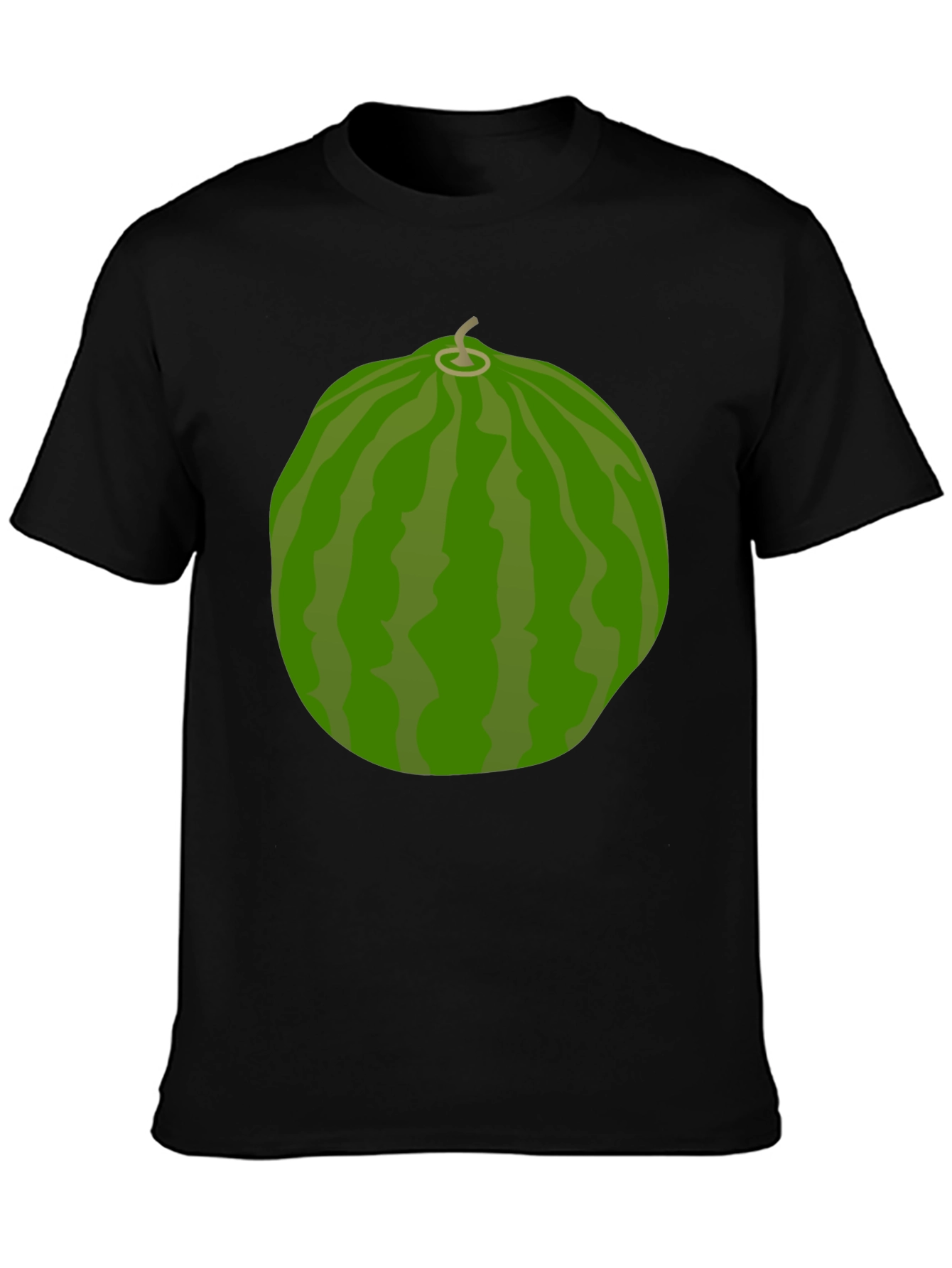 Black Watermelon Graphic T-Shirt - Novelty Fruit Tee view 3