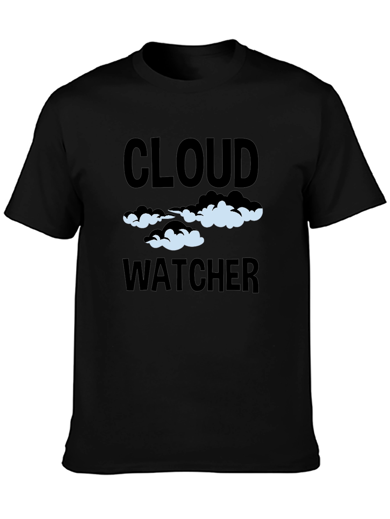 Black Cloud Watcher Graphic T-Shirt - Sky Gazing Tee view 3