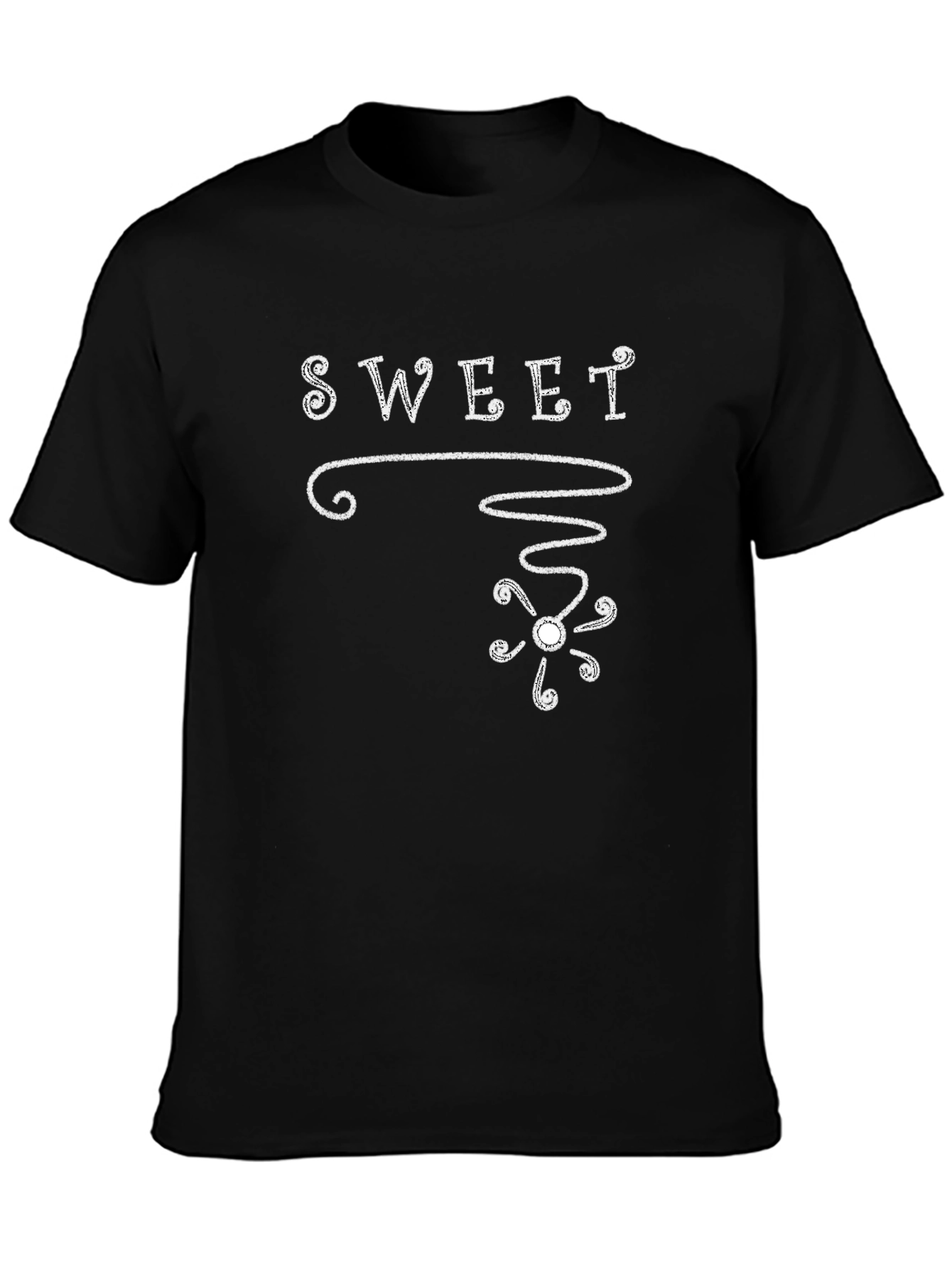 Black Sweet T-Shirt: Unique Graphic Tee view 3