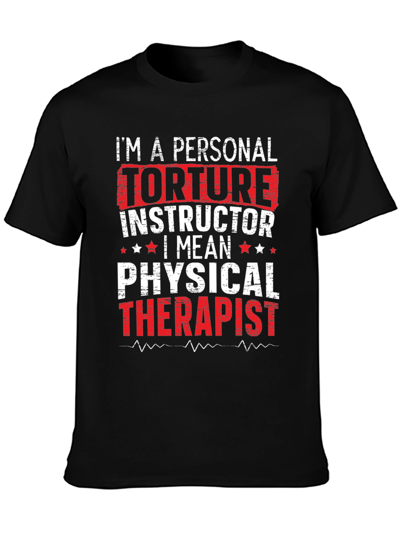 Black Personal Torture Instructor Funny Graphic Tee view 3