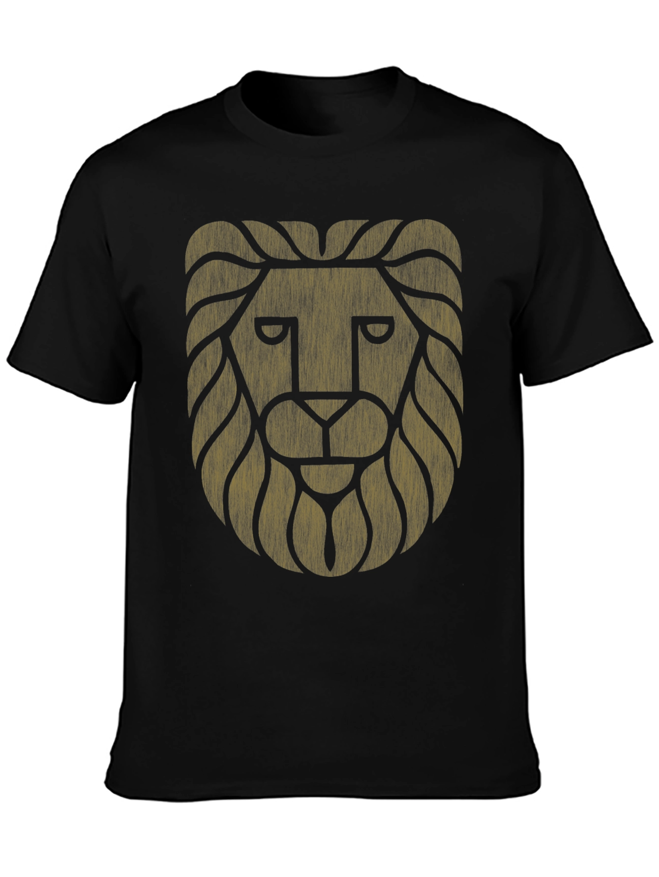 Black Lion Graphic Black T-Shirt - Mens Style view 3