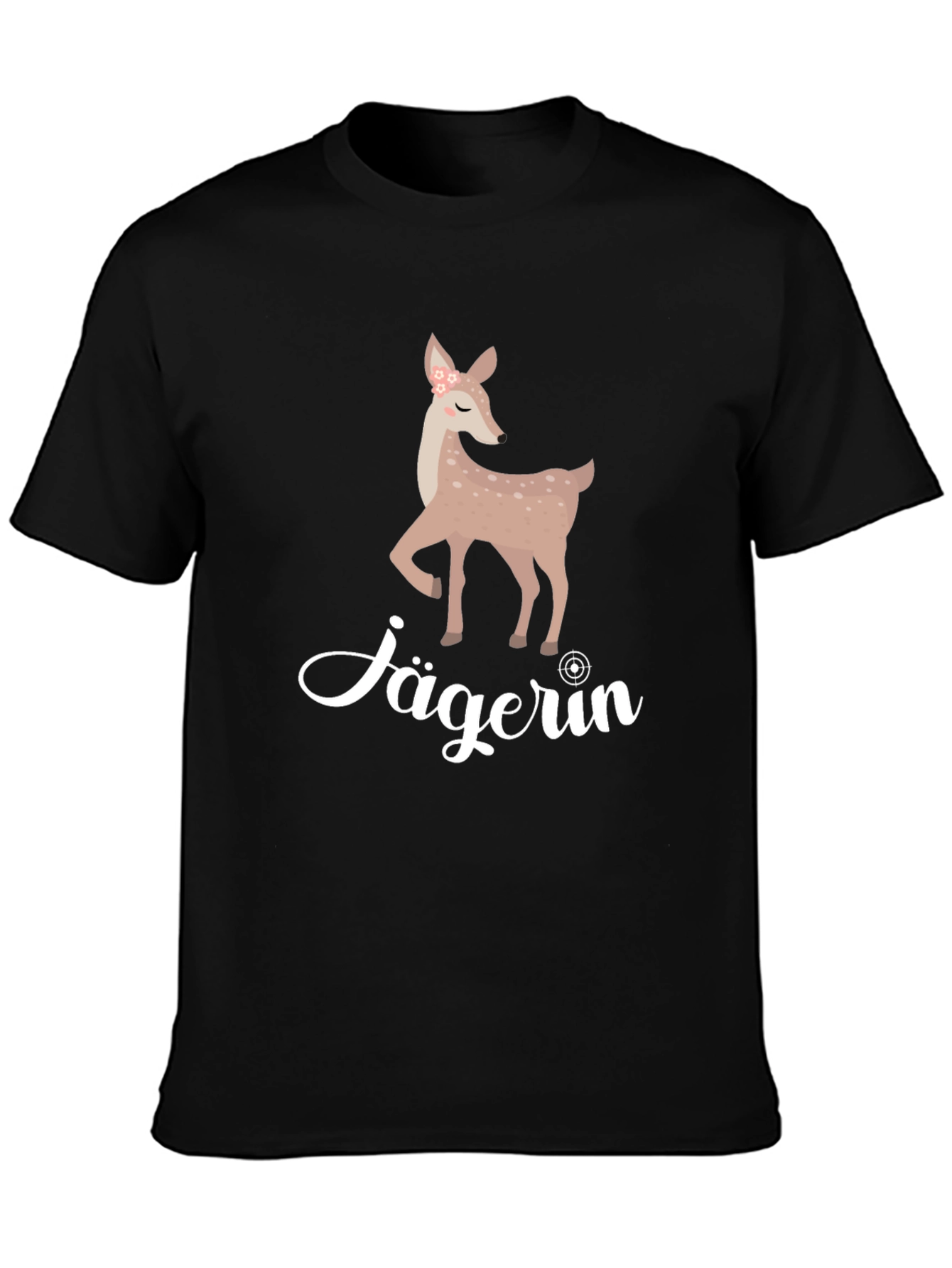Jägerin Deer Graphic Tee - Black Cotton T-Shirt - 3