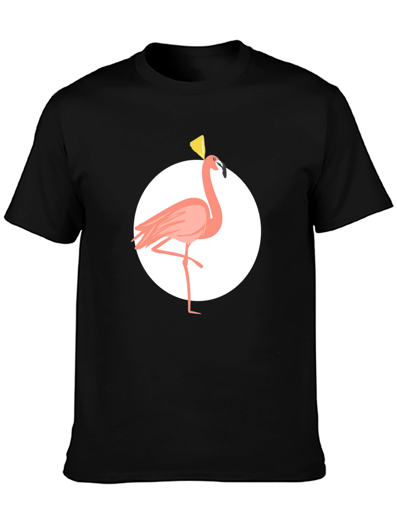 Black Flamingo T-Shirt - Stylish Graphic Tee view 3