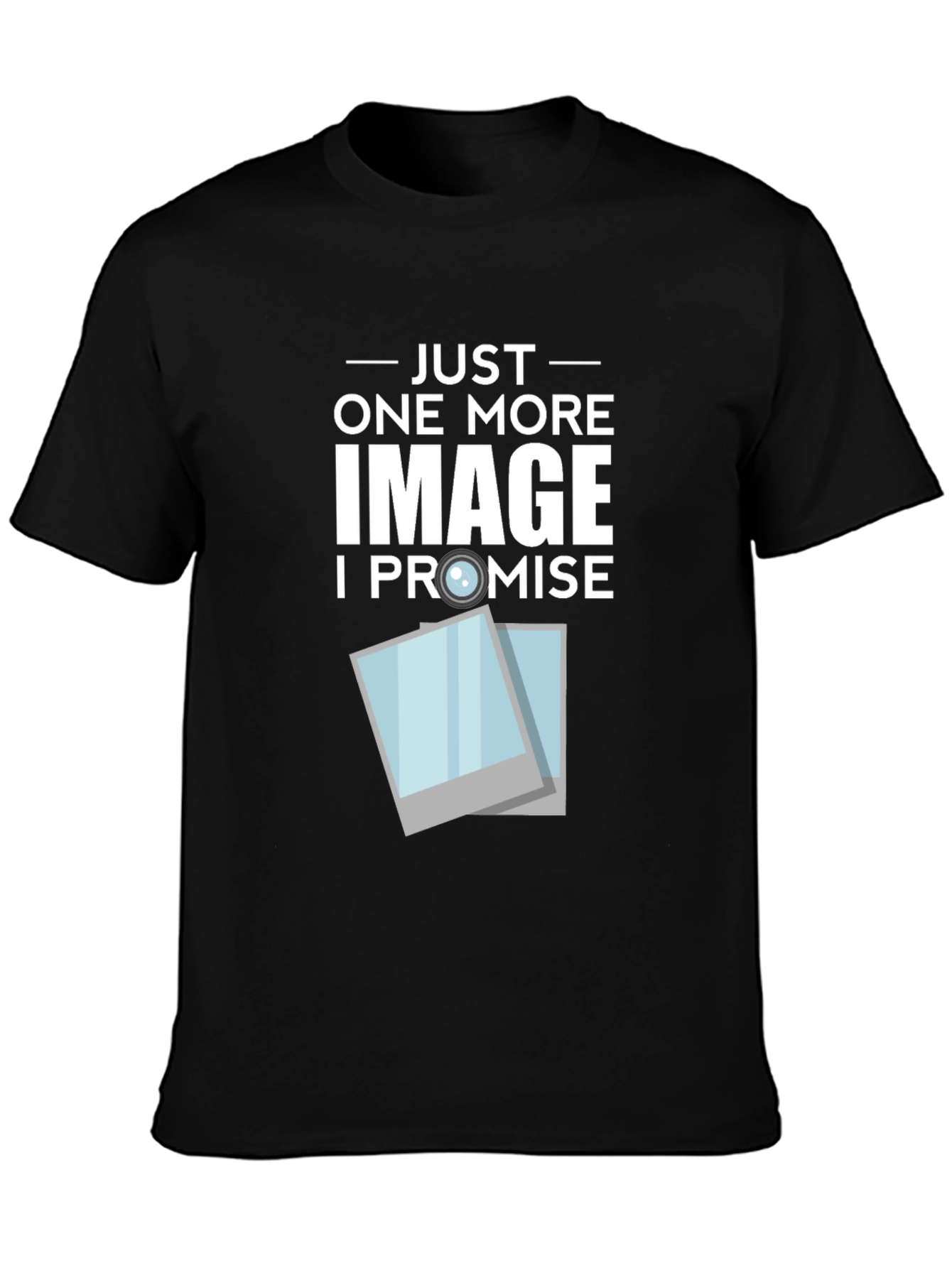 Black One More Image T-Shirt - Photography Tee view 3