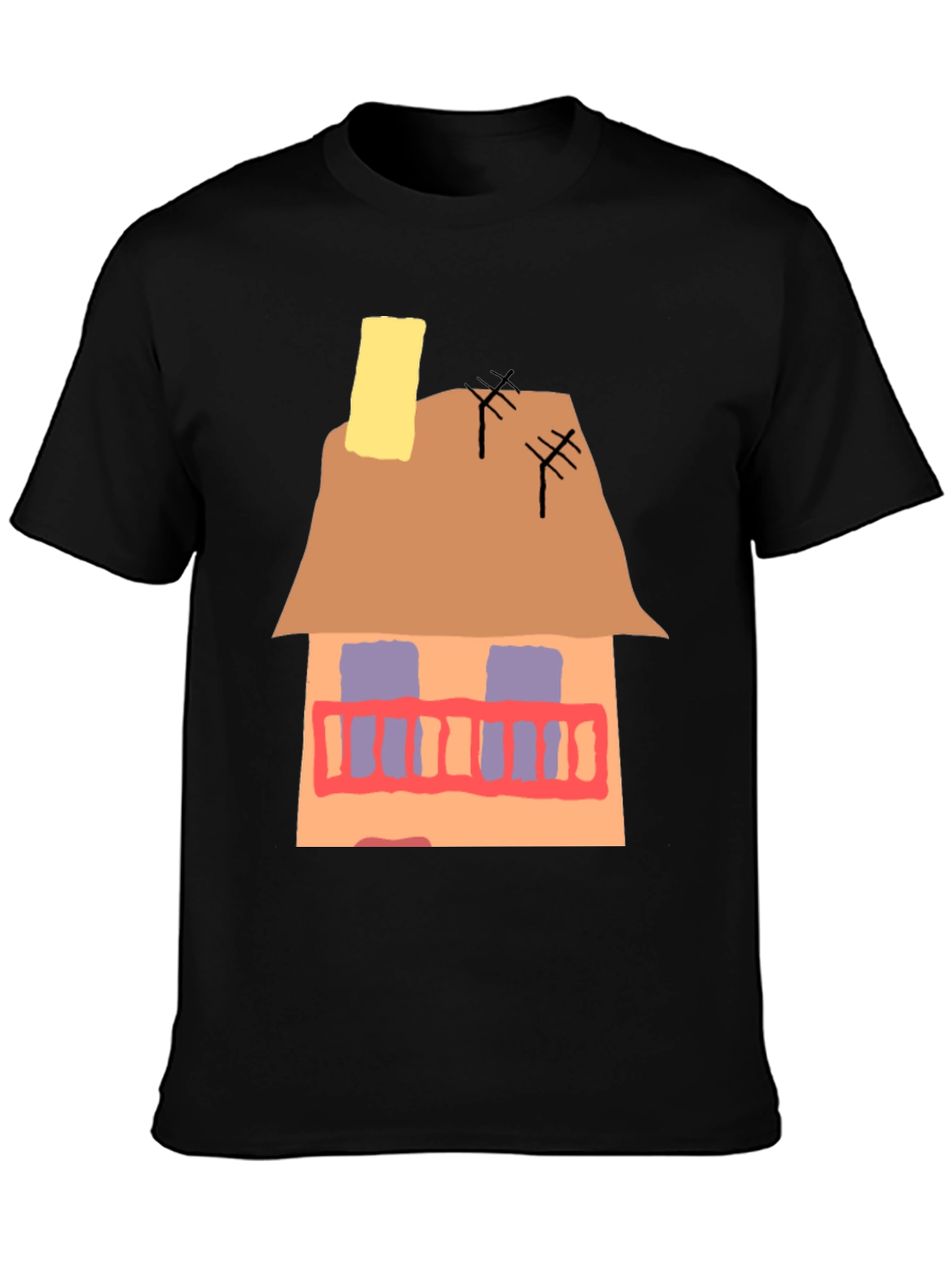 Black House Graphic T-Shirt - Unique Design view 3