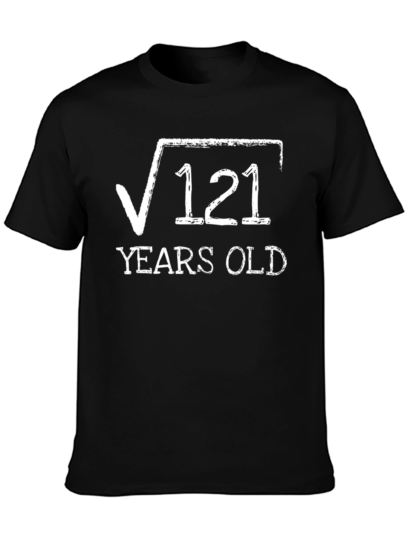 Black Funny 11th Birthday T-Shirt - Root 121 Years Old view 3