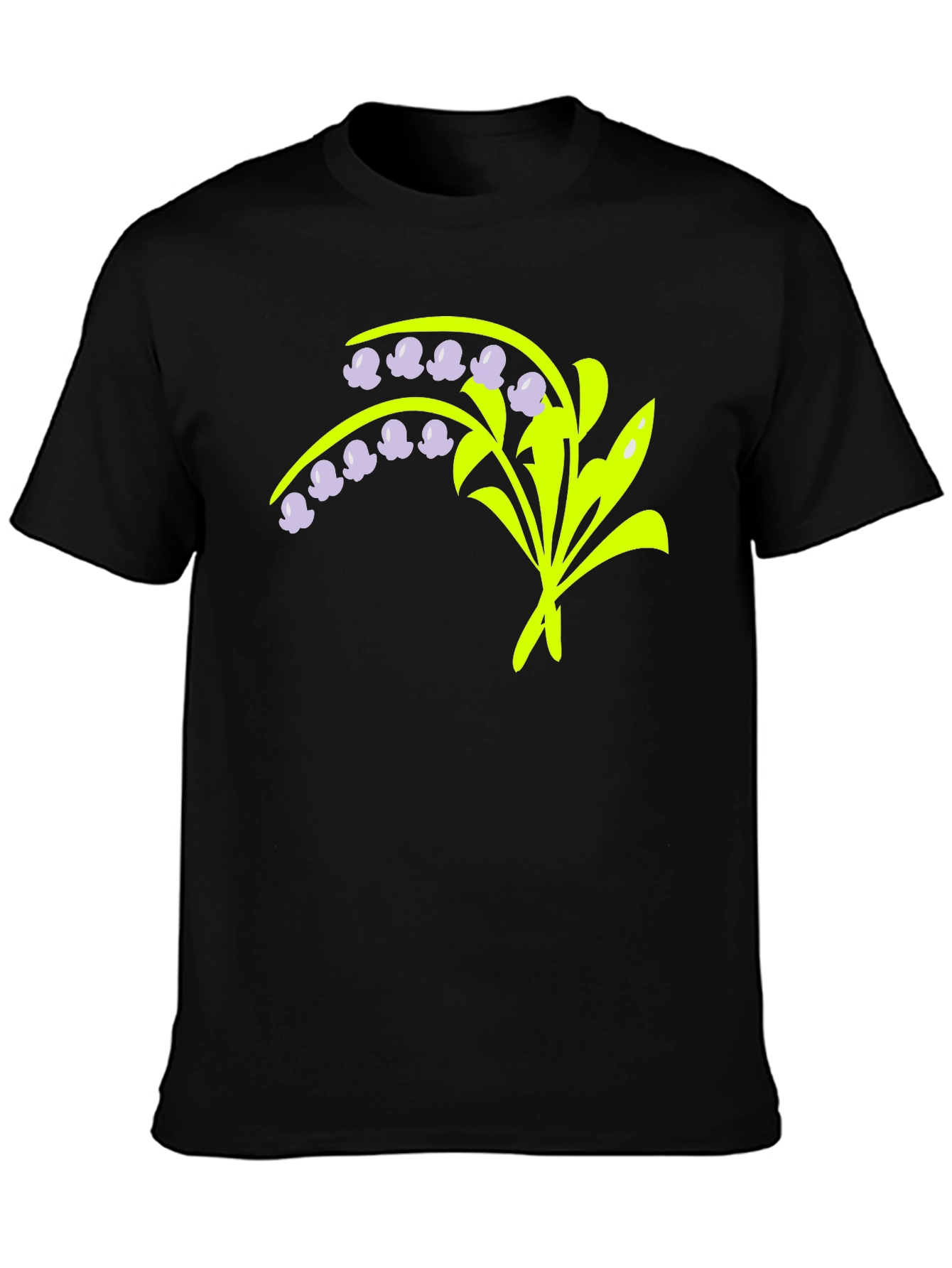 Black Lily of the Valley Graphic Tee view 3