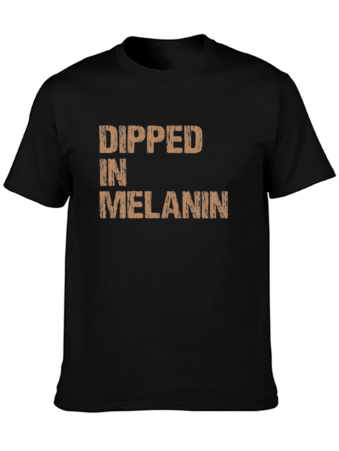 Black Dipped in Melanin Black Graphic Tee view 3