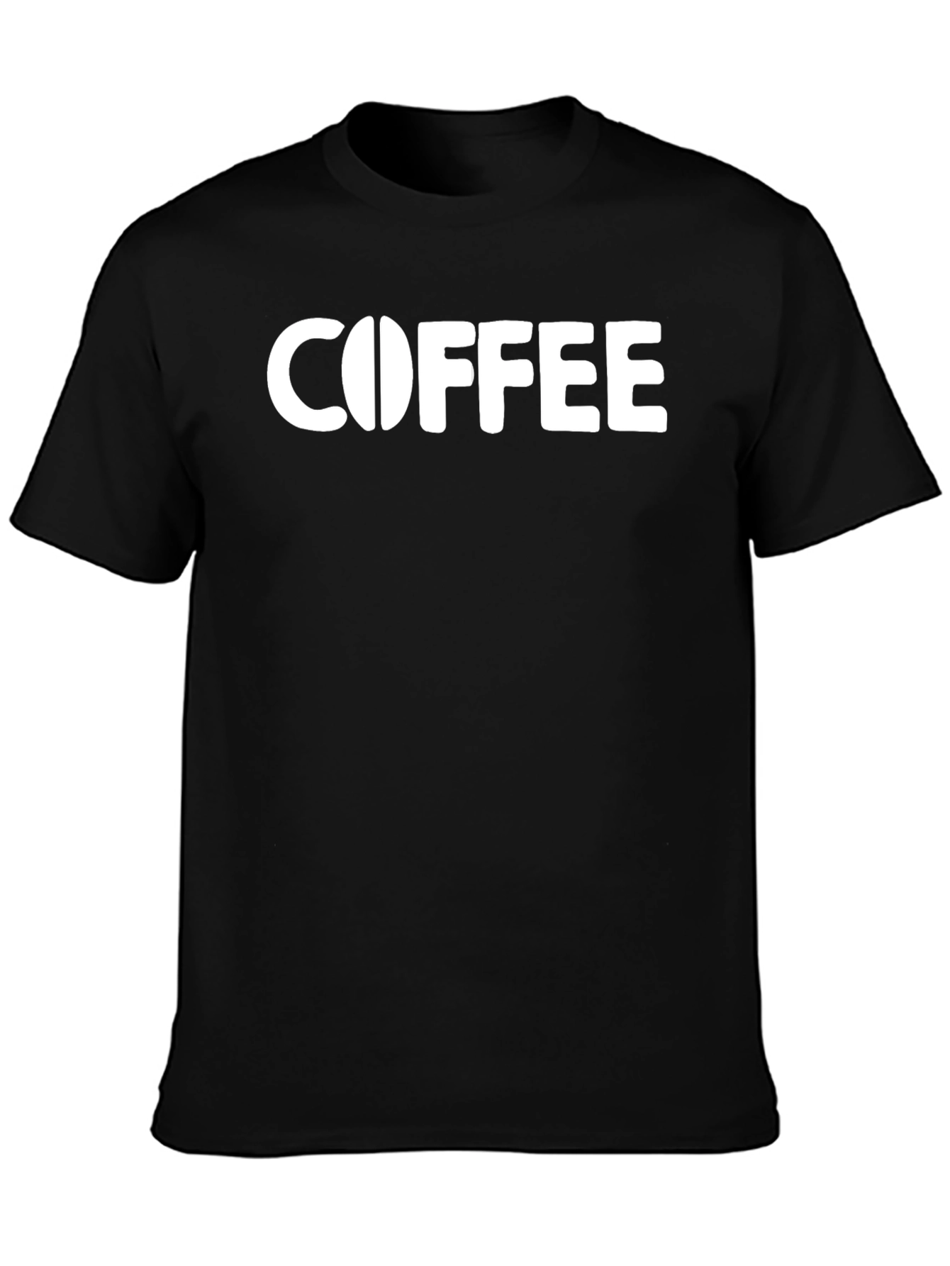 Black Coffee Graphic T-Shirt - Black Cotton Blend view 3