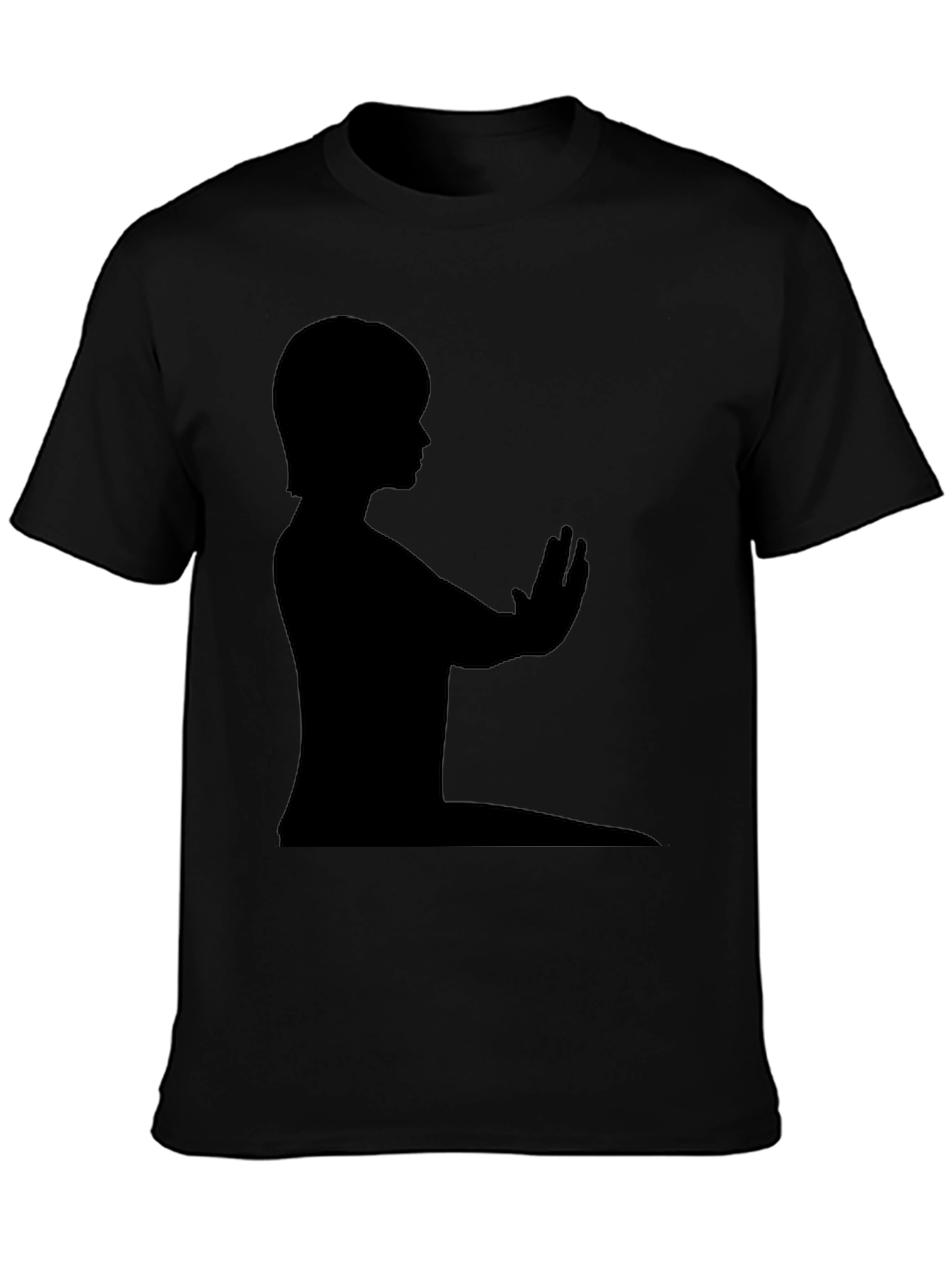 Black Silhouette Graphic Tee - Black view 3