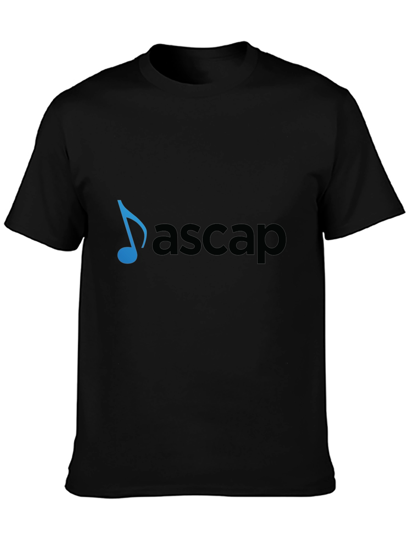 Black ASAP Music Note Black T-Shirt view 3