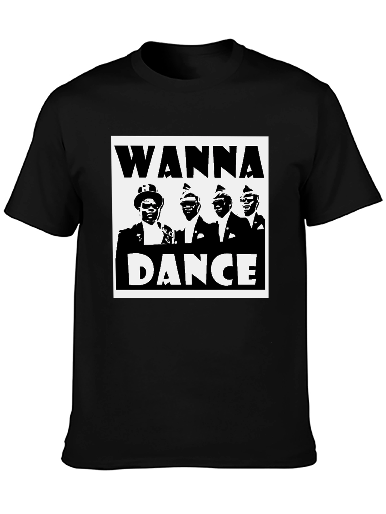 Black Wanna Dance T-Shirt - Ghana Dancing Pallbearers view 3