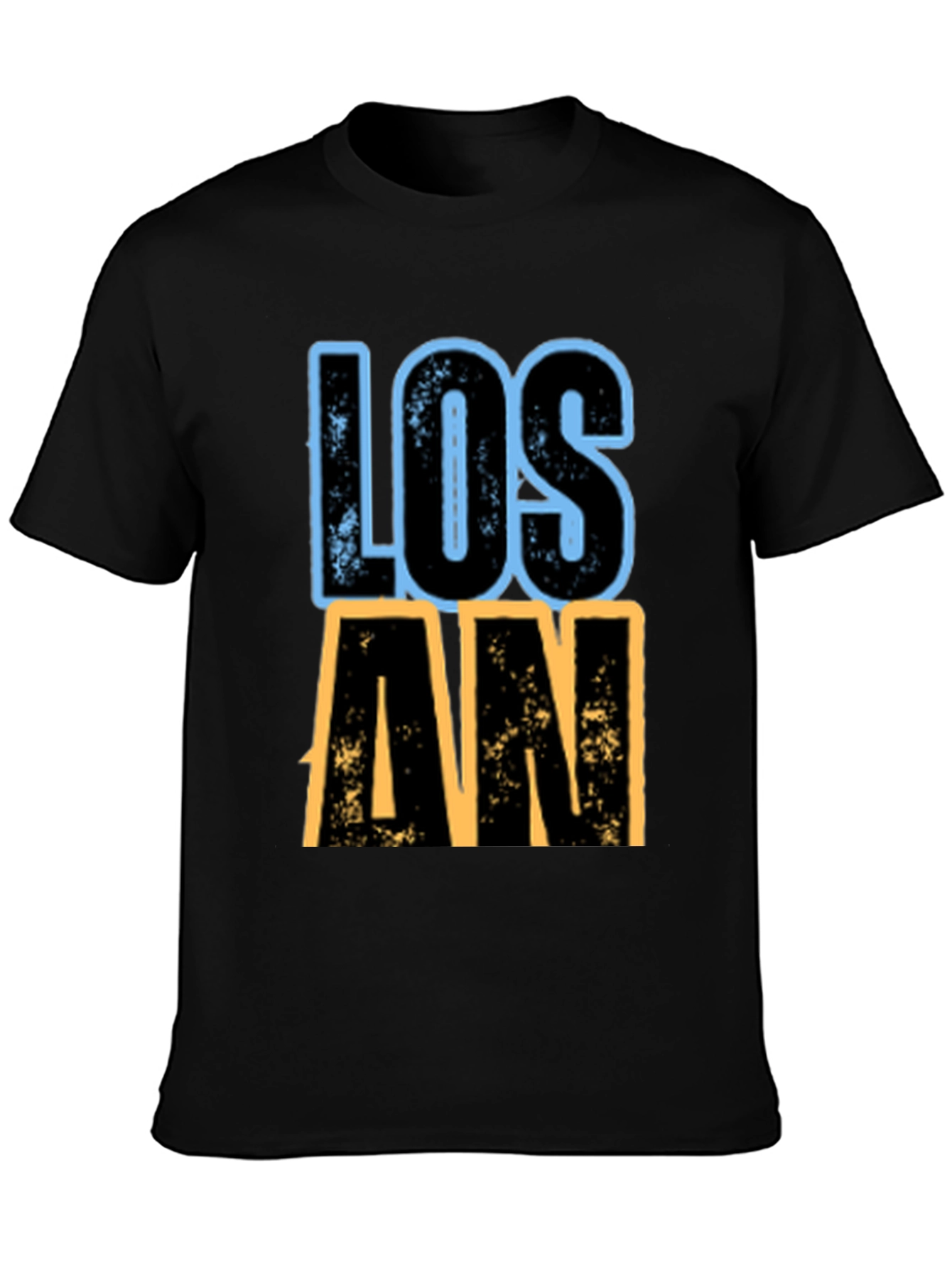 Black Los Angeles Graphic T-Shirt - Black view 3