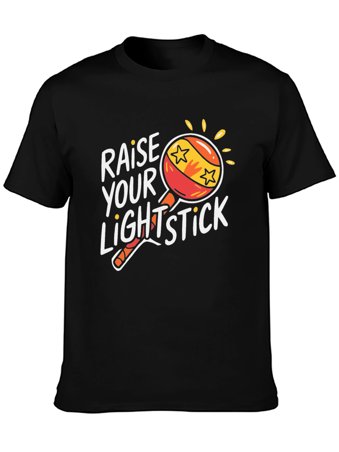 Black Raise Your Lightstick T-Shirt view 3