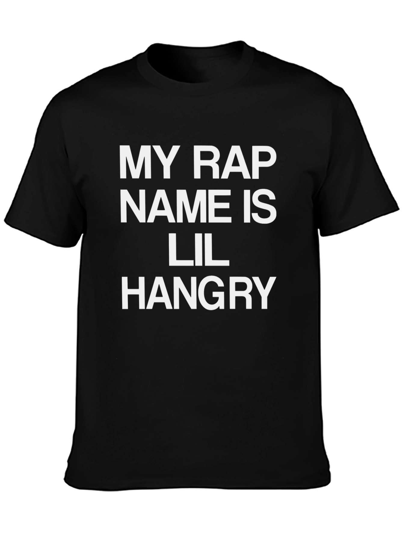 Black Lil Hangry Rap Name T-Shirt - Funny Novelty Tee view 3