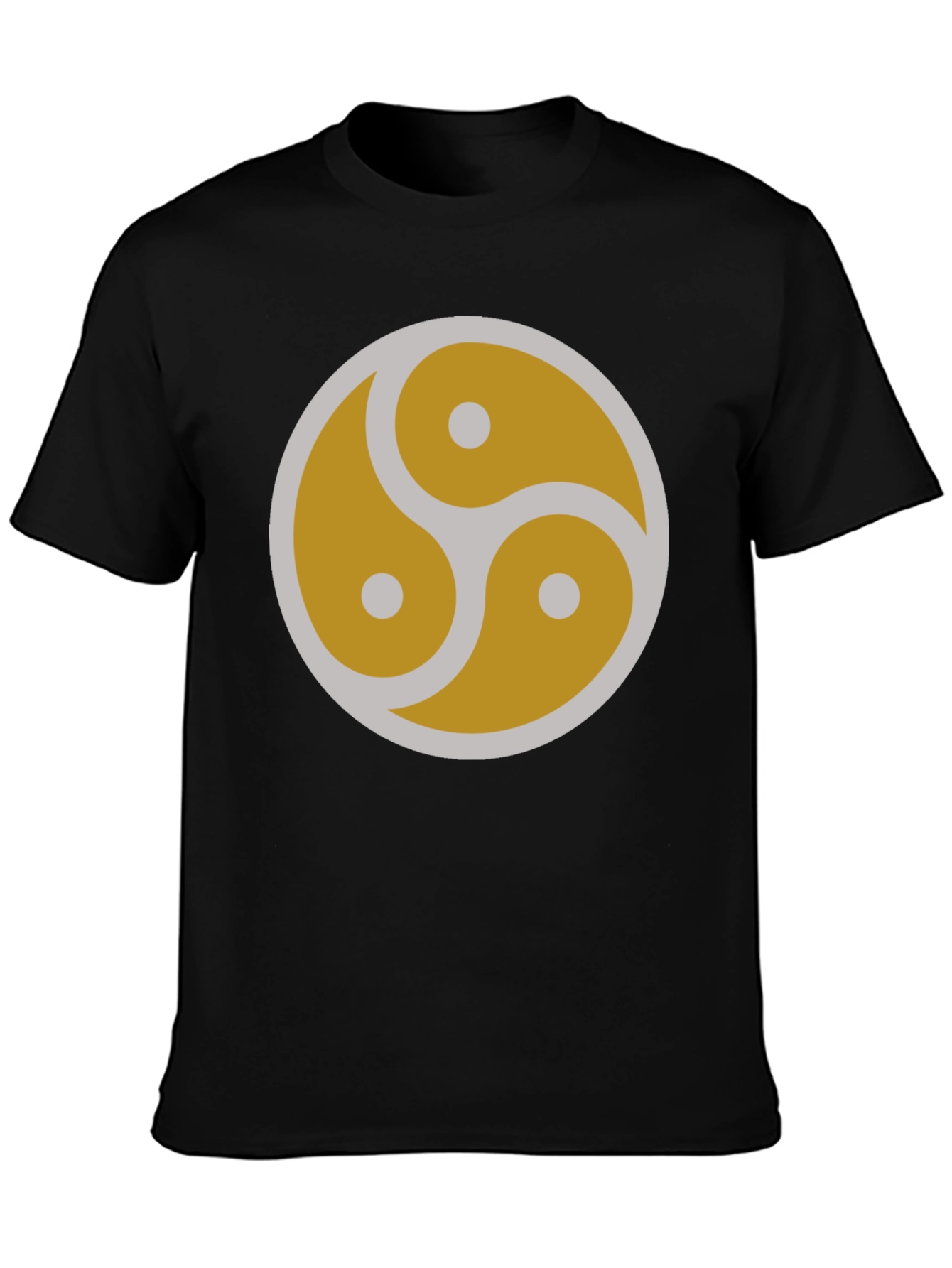 Black Minimalist BDSM Symbol Graphic T-Shirt view 3