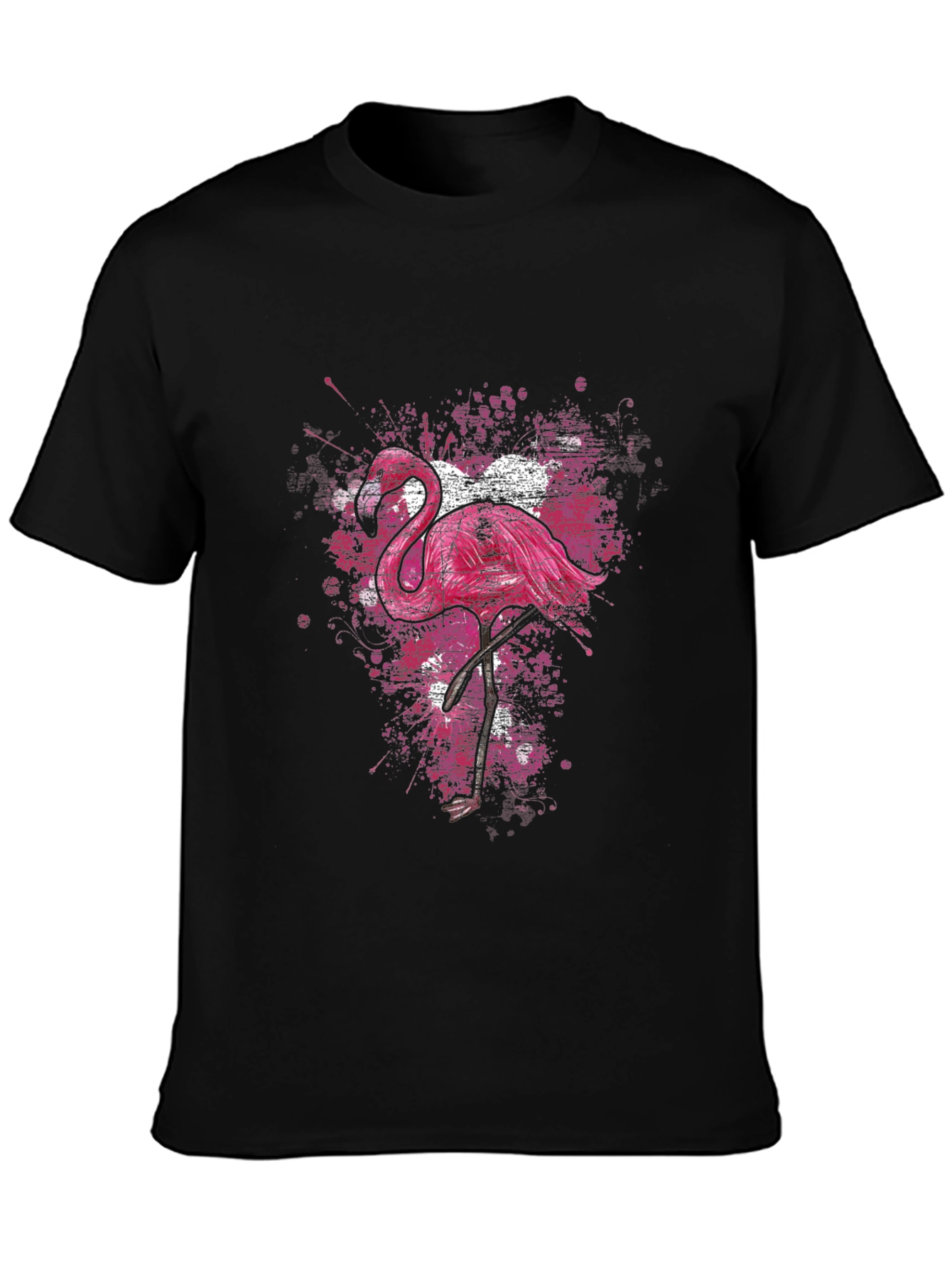 Black Flamingo Graphic T-Shirt view 3