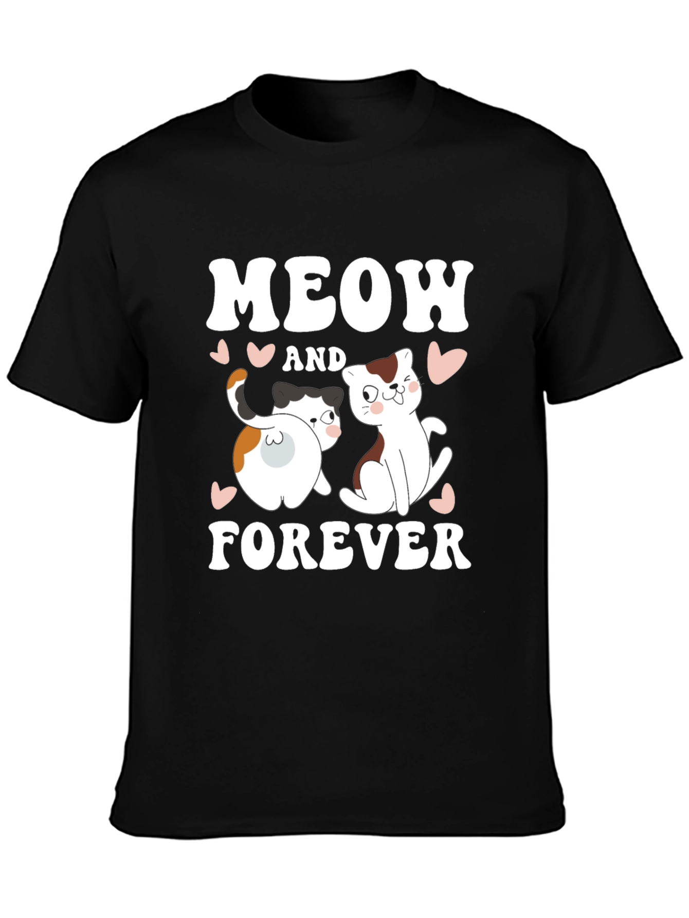 Meow and Forever Cat Lover T-Shirt - 3