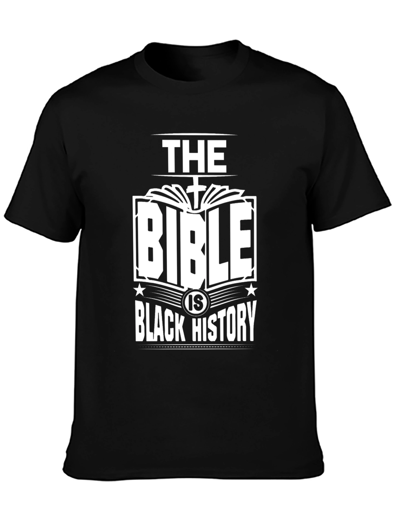 Black The Bible is Black History Graphic Tee view 3