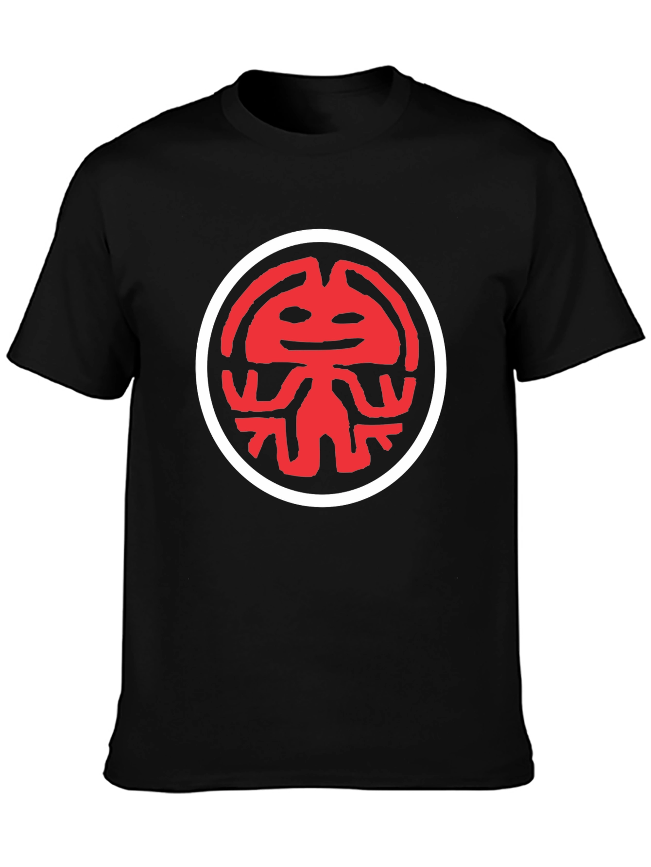 Black Red Kokopelli Graphic Black T-Shirt view 3